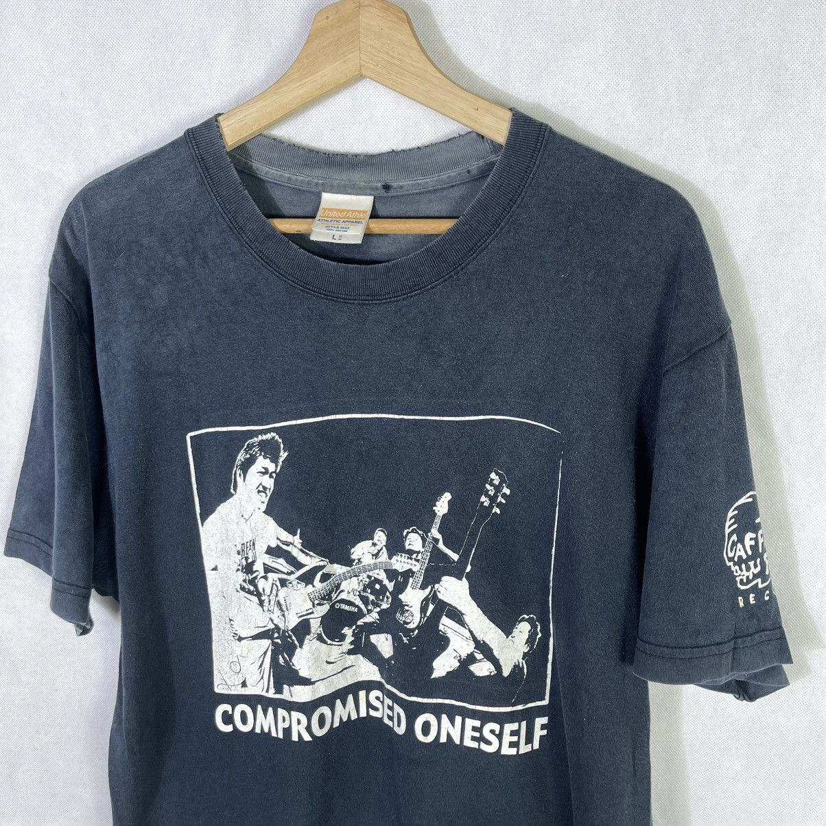 Band Tees × Vintage Vintage Y2k Japanese Band Neutral Caffein Bomb Record Tshirt Size US L / EU 52-54 / 3 - 3 Thumbnail