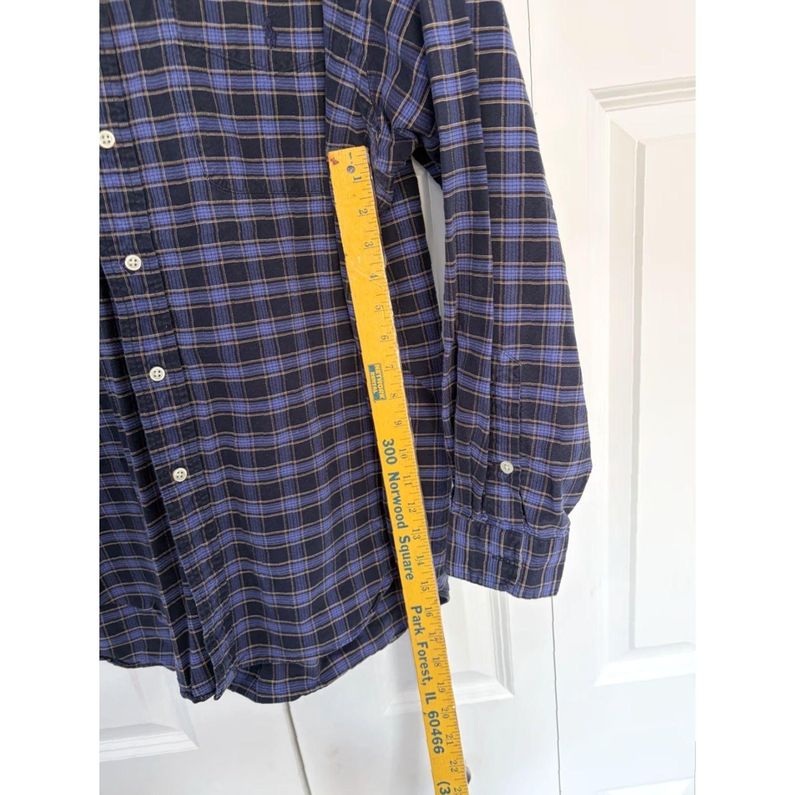 Polo Ralph Lauren Polo Ralph Lauren Big Shirt Men’s Purple Plaid Flannel Long Sleeve L Button-Up Casual Workwear Fall Spring Winter 54 in Chest Mens Size US L / EU 52-54 / 3 - 6 Thumbnail