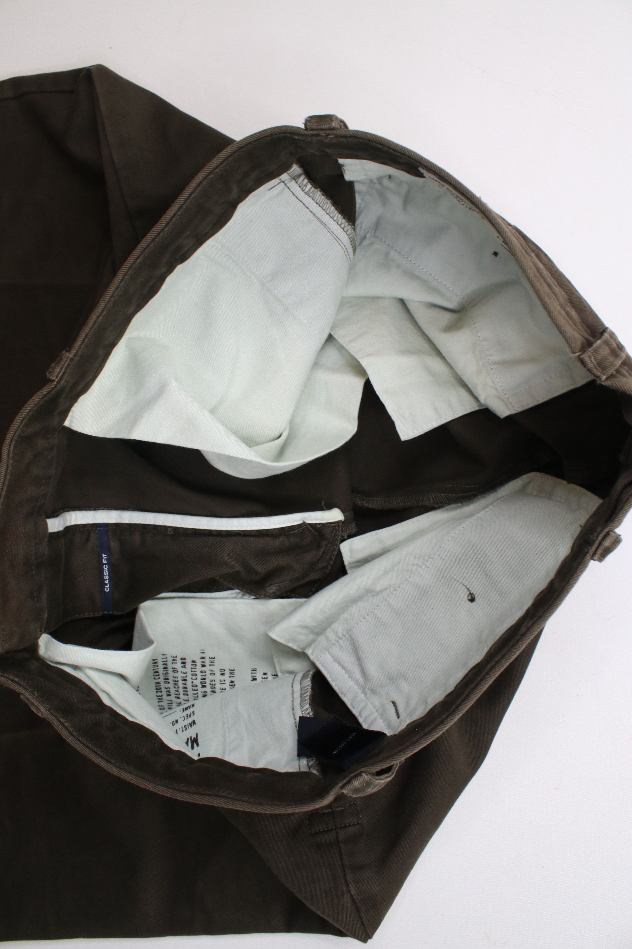 Nautica × Vintage Vintage 90s Nautica Marine Drill Heavyweight Chino Pants Size US 33 - 10 Thumbnail