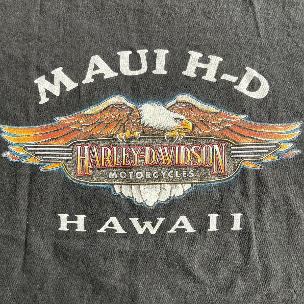 Harley Davidson Rare 90s Hawaii Maui HD Rainbow Eagle Faded Biker Grunge Y2K Size US L / EU 52-54 / 3 - 5 Thumbnail
