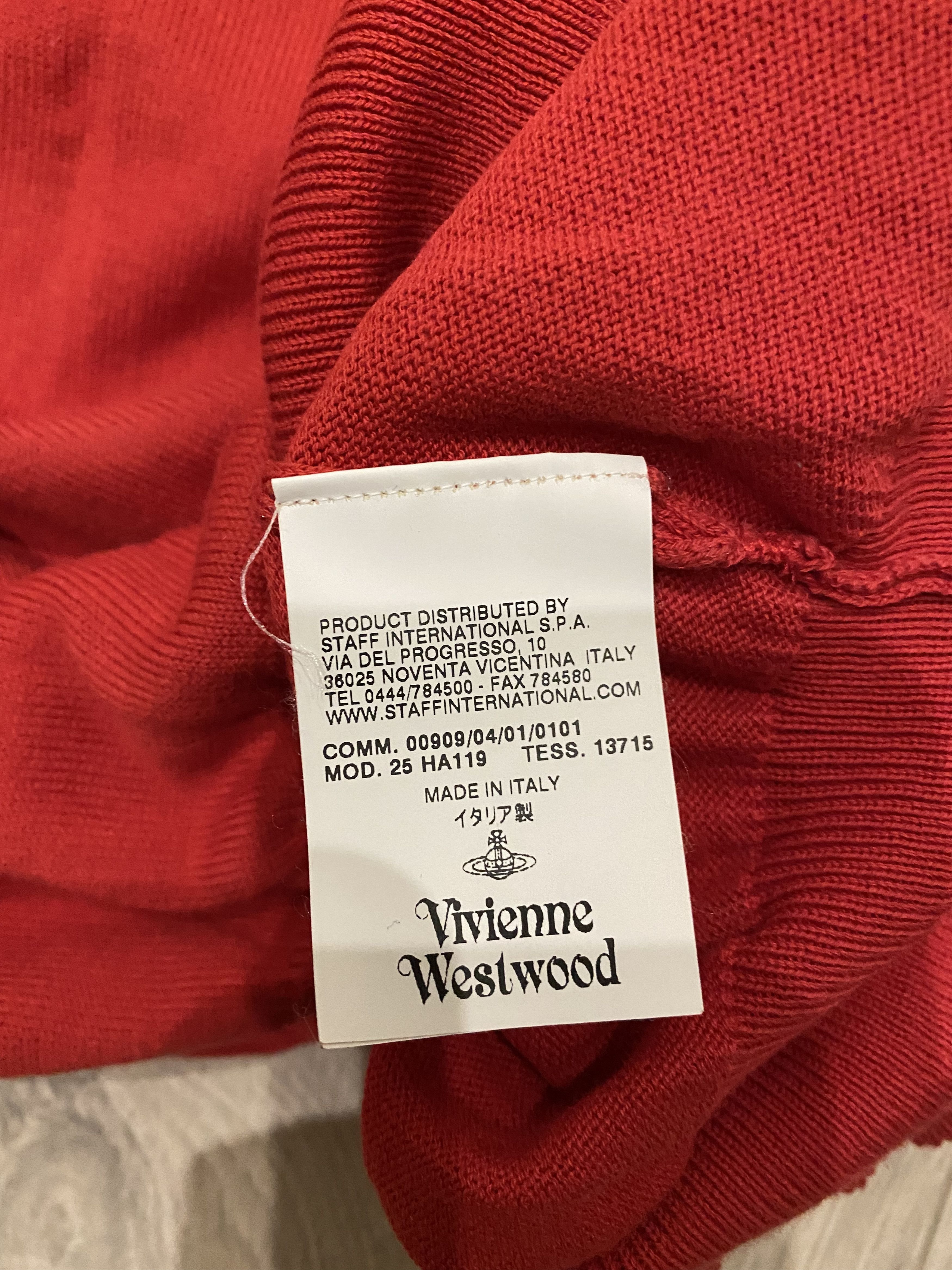 Vivienne Westwood Vivienne Westwood Front Logo Cotton Jumper Size US XL / EU 56 / 4 - 4 Thumbnail