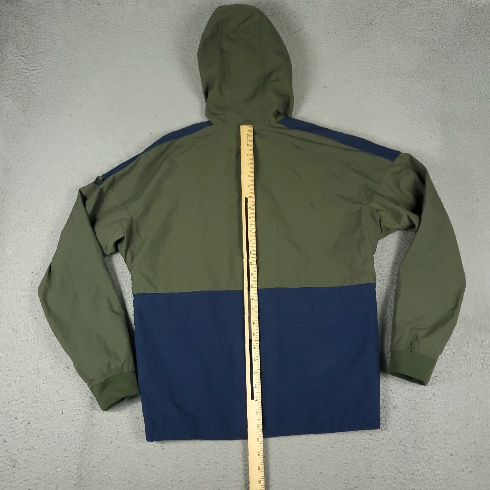 Vintage Pull & Bear Jacket Mens Medium Green Blue Hoodie Full Zip Windbreaker Size US M / EU 48-50 / 2 - 6 Thumbnail