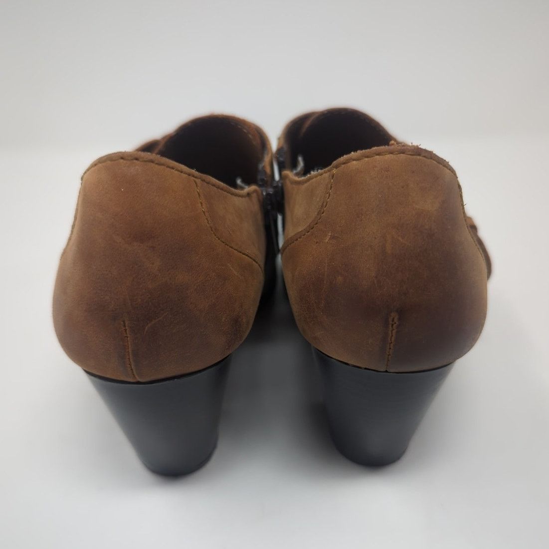Boc BOC Brown Zip Up Buckle Block Heel Ankle Booties Size 8 Size US 8 / IT 38 - 5 Thumbnail