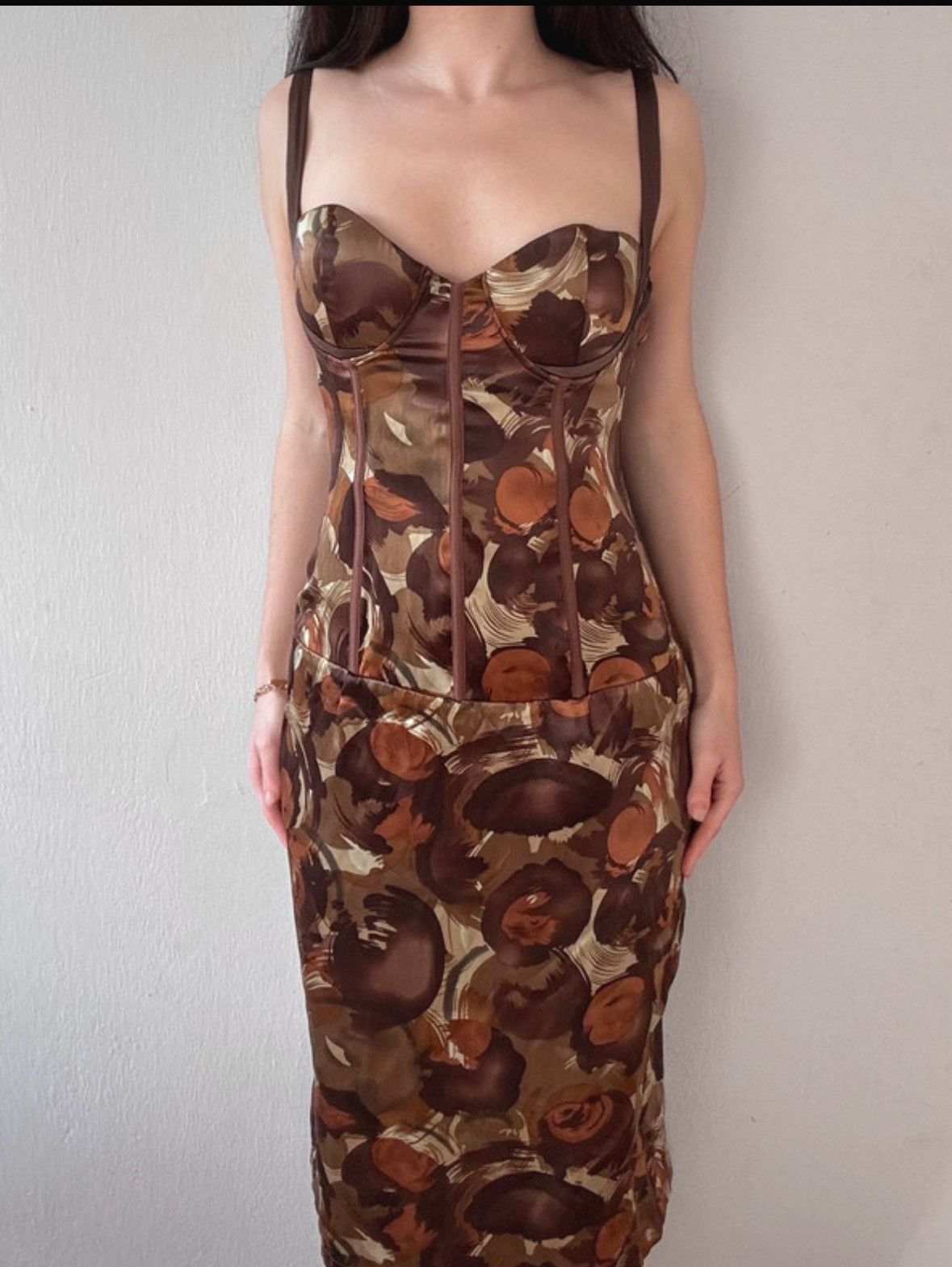 Dolce & Gabbana Dolce & Gabbana silk midi dress floral Size M / US 6-8 / IT 42-44 - 1 Thumbnail