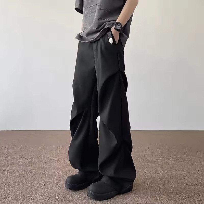Japanese Brand Trendy Black Loose Fit Trousers - Casual Streetwear Size US 32 / EU 48 - 11 Thumbnail