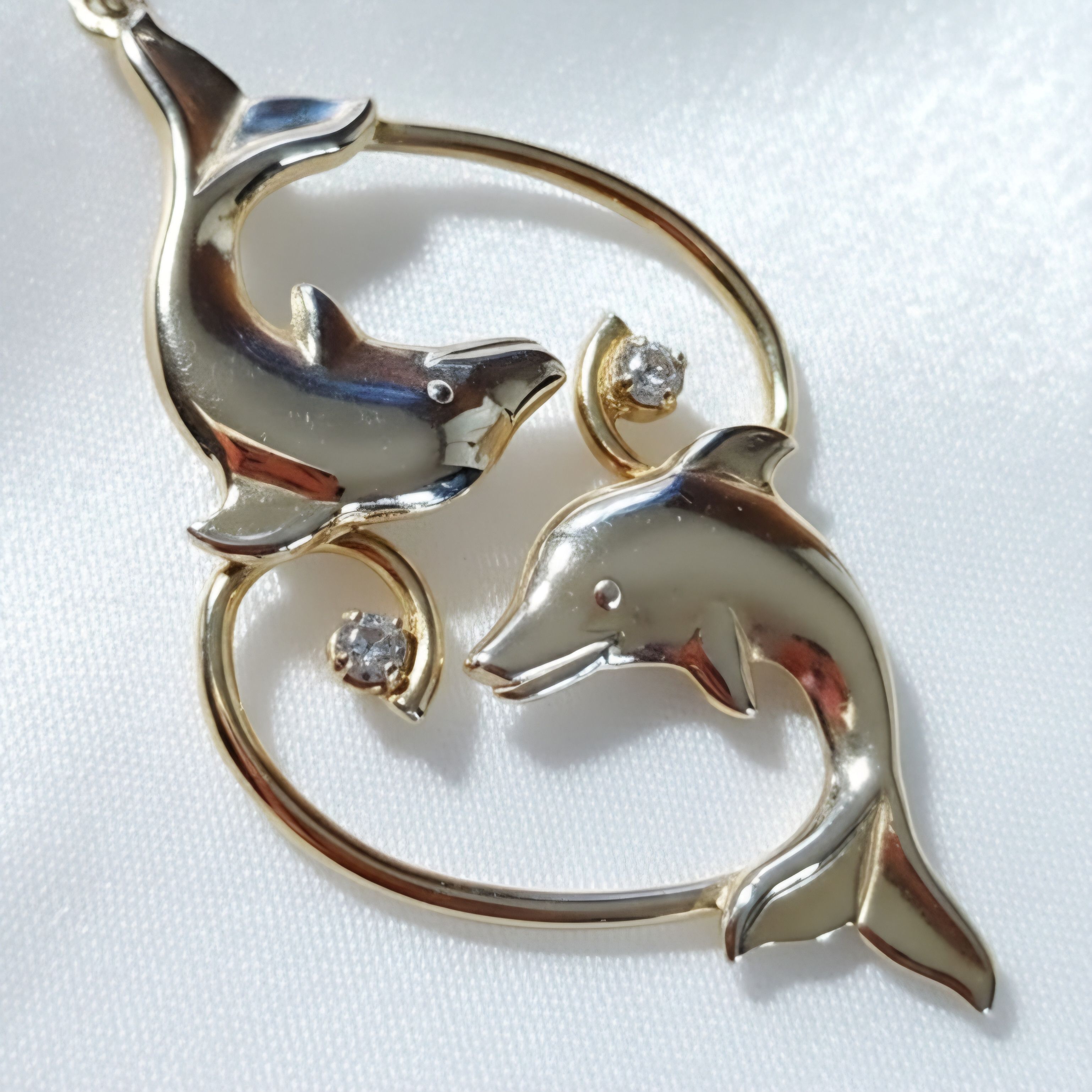 Other Dolphin Earrings & Brooch NEW Vintage 14k Gold Plated Size ONE SIZE - 6 Thumbnail