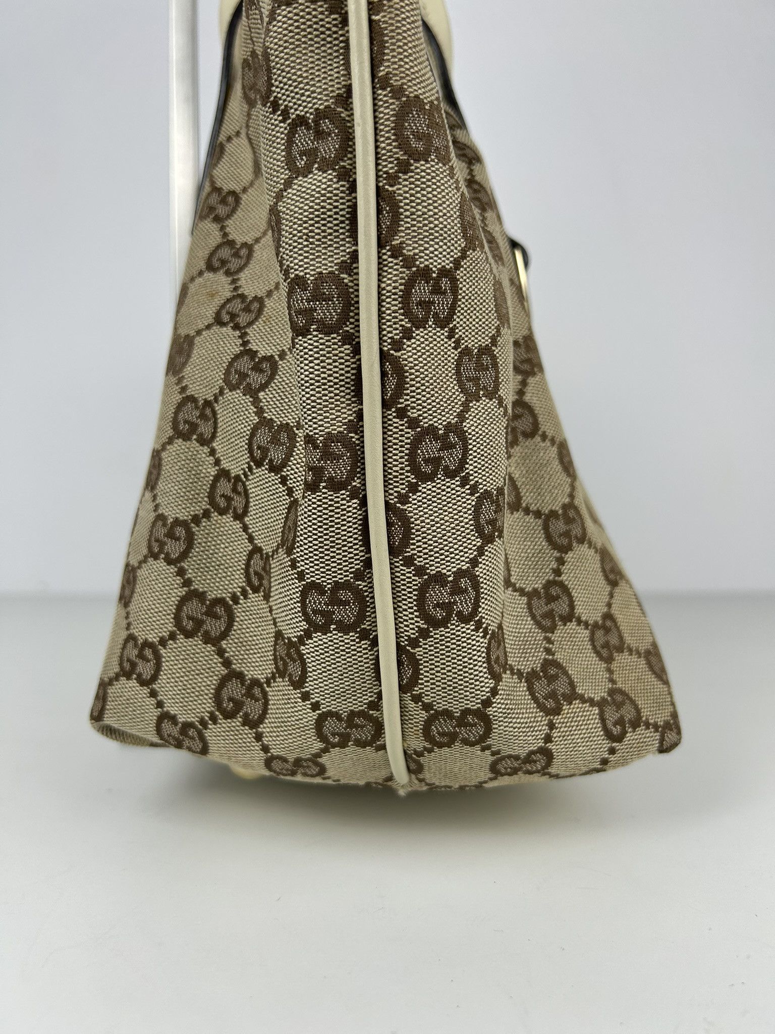 Gucci Gucci GG monogram canvas and leather shopper bag Size ONE SIZE - 9 Thumbnail