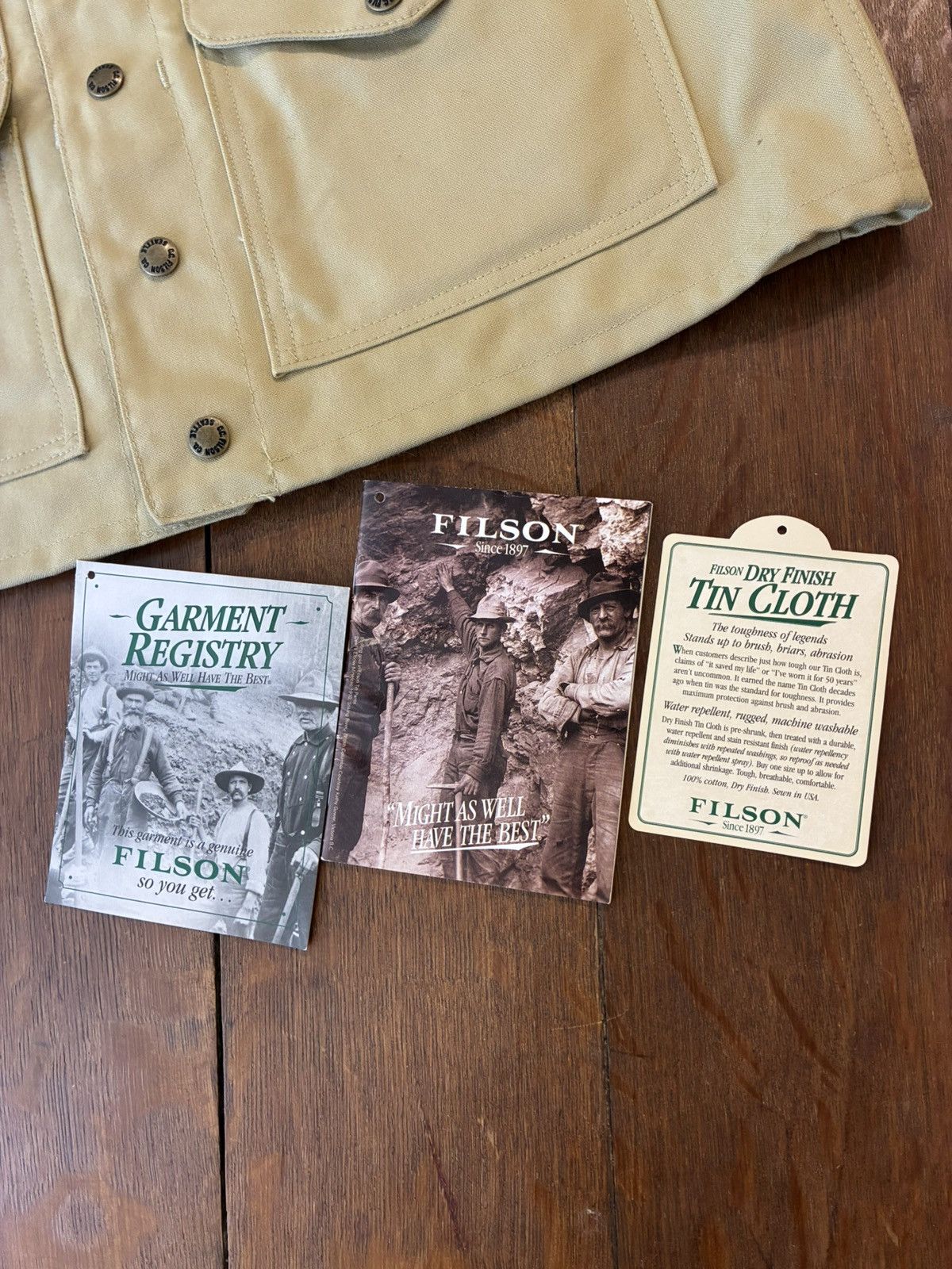 Filson Vintage Filson Cruiser tin cloth vest new with tags Size US L / EU 52-54 / 3 - 2 Thumbnail