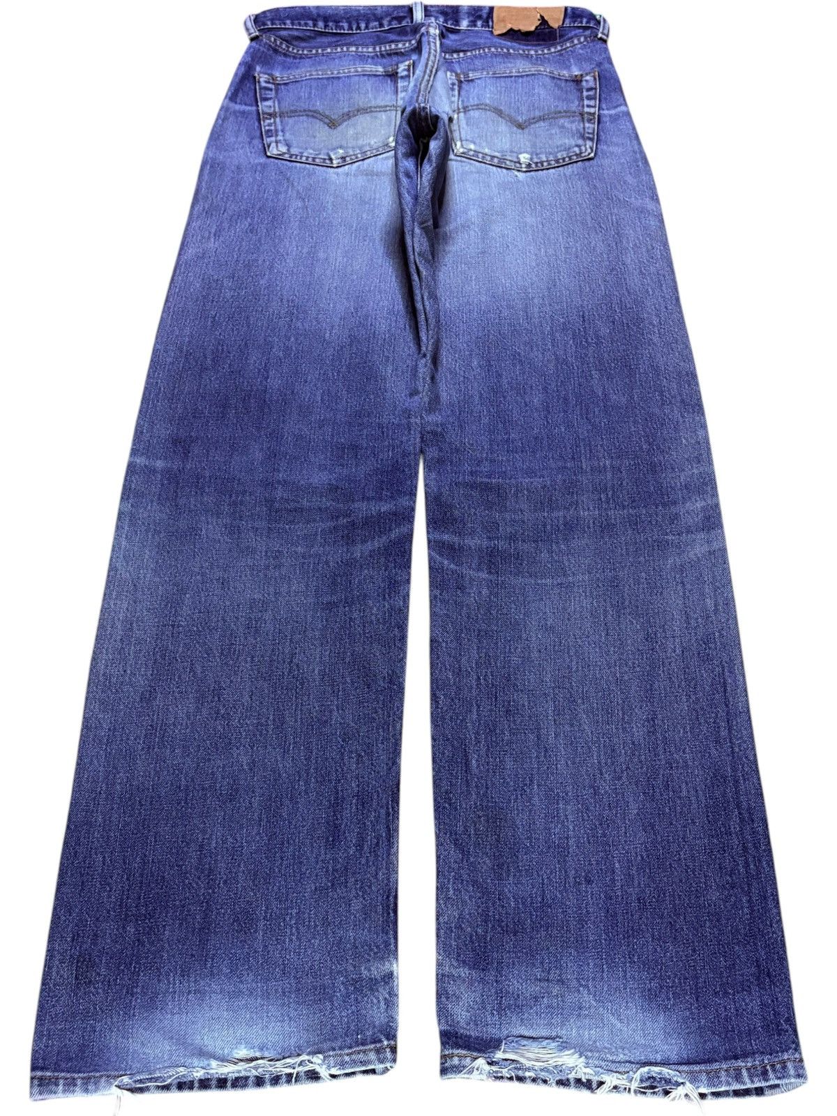 LVC × Levi's × Levi's Vintage Clothing Vintage 80s Levis 503B Big E Selvedge Distress Baggy Jeans Size US 31 - 2 Thumbnail