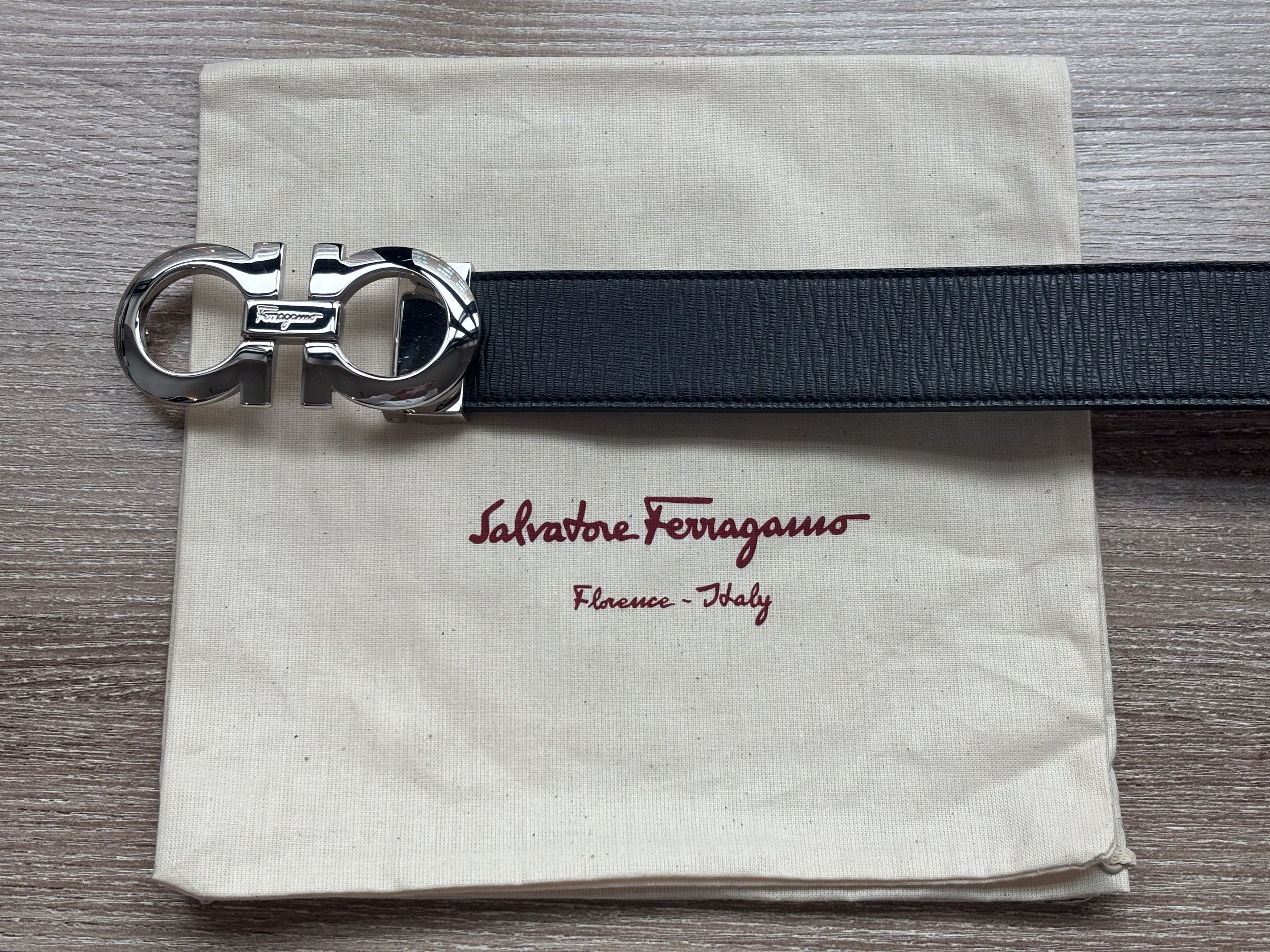 Salvatore Ferragamo Reversible Double Gancini Belt Size 28 - 1 Thumbnail