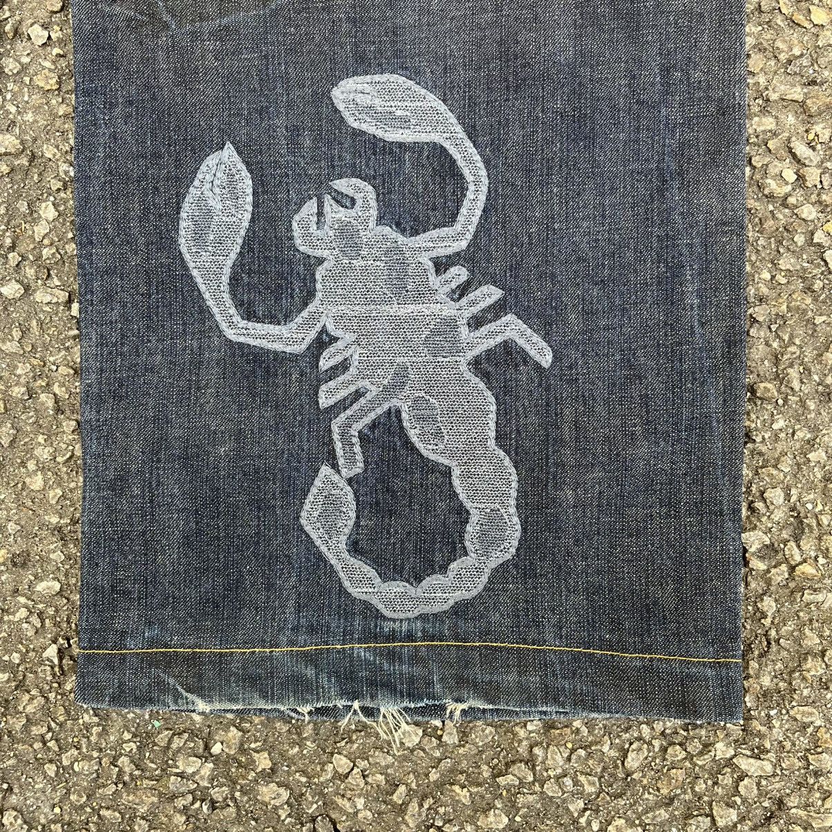 Emporio Armani Y2K Emporio Armani Eco Wash Denim Big Scorpion Baggy Jeans Size US 31 - 12 Thumbnail