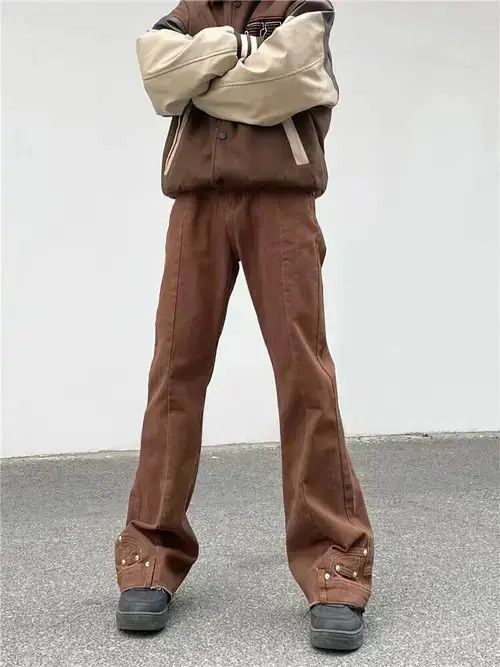 Designer × Japanese Brand Vintage Pantalon trousers Flare Denim Size US 32 / EU 48 - 1 Thumbnail