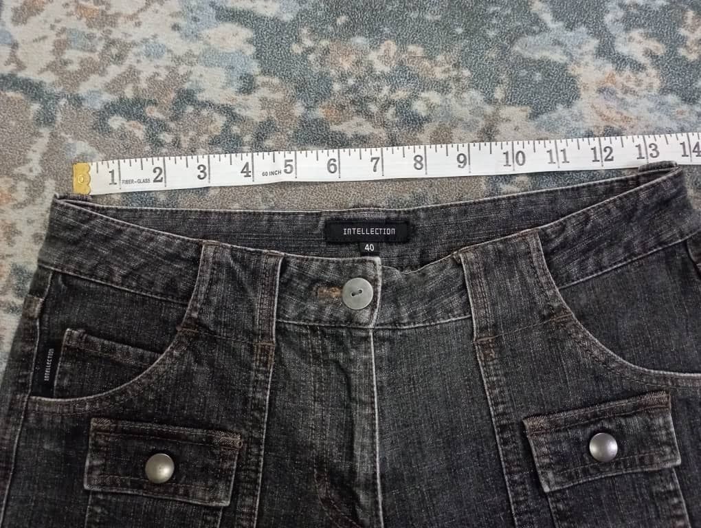 Tornado Mart Flare Jeans Made In Japan Black Bush Pant Intellection Jeans Size US 26 / EU 42 - 7 Thumbnail