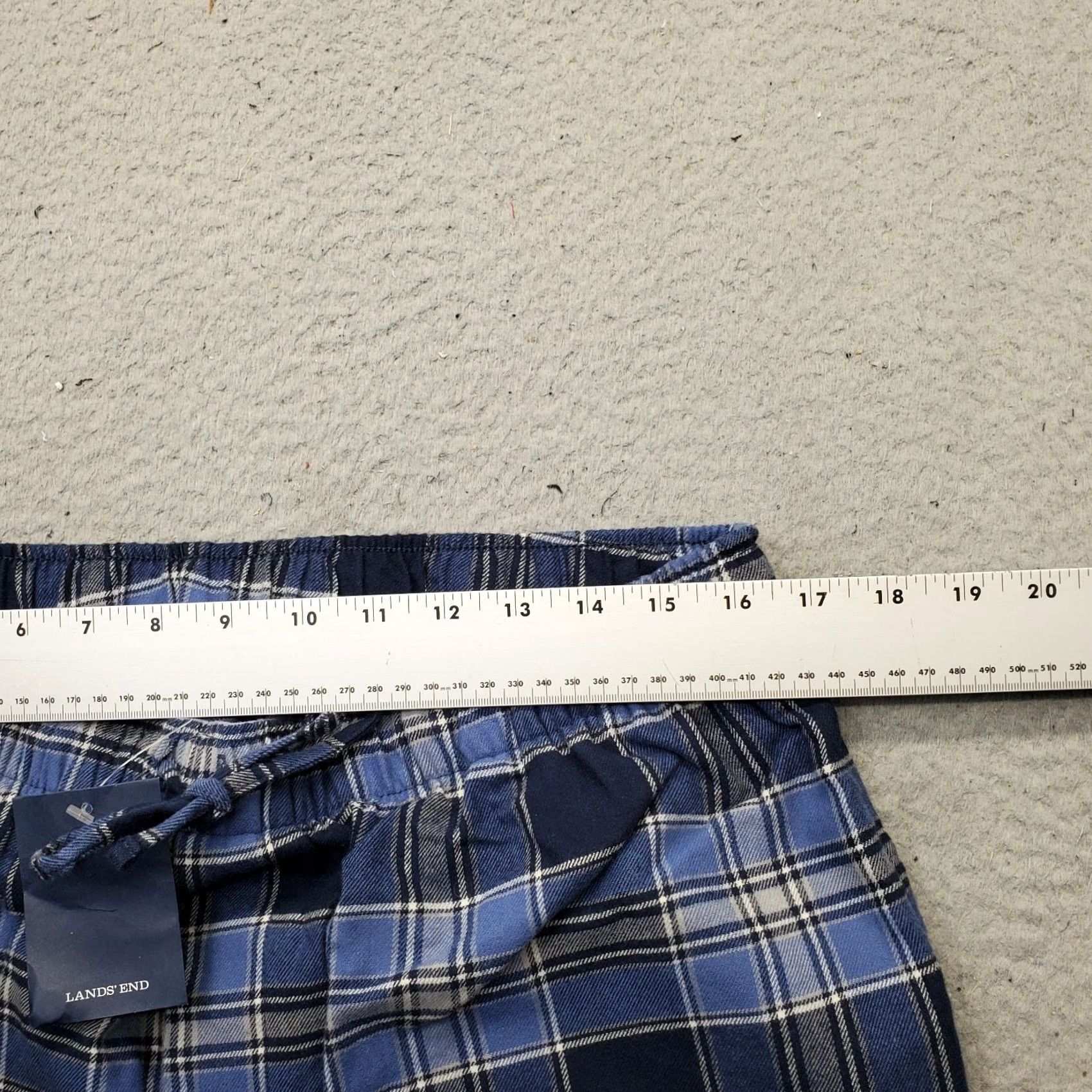 Lands' End Lands' End Loungewear Pants Mens L Multi Plaid Stretch Straight Leg Drawstring Size US 33 - 6 Thumbnail