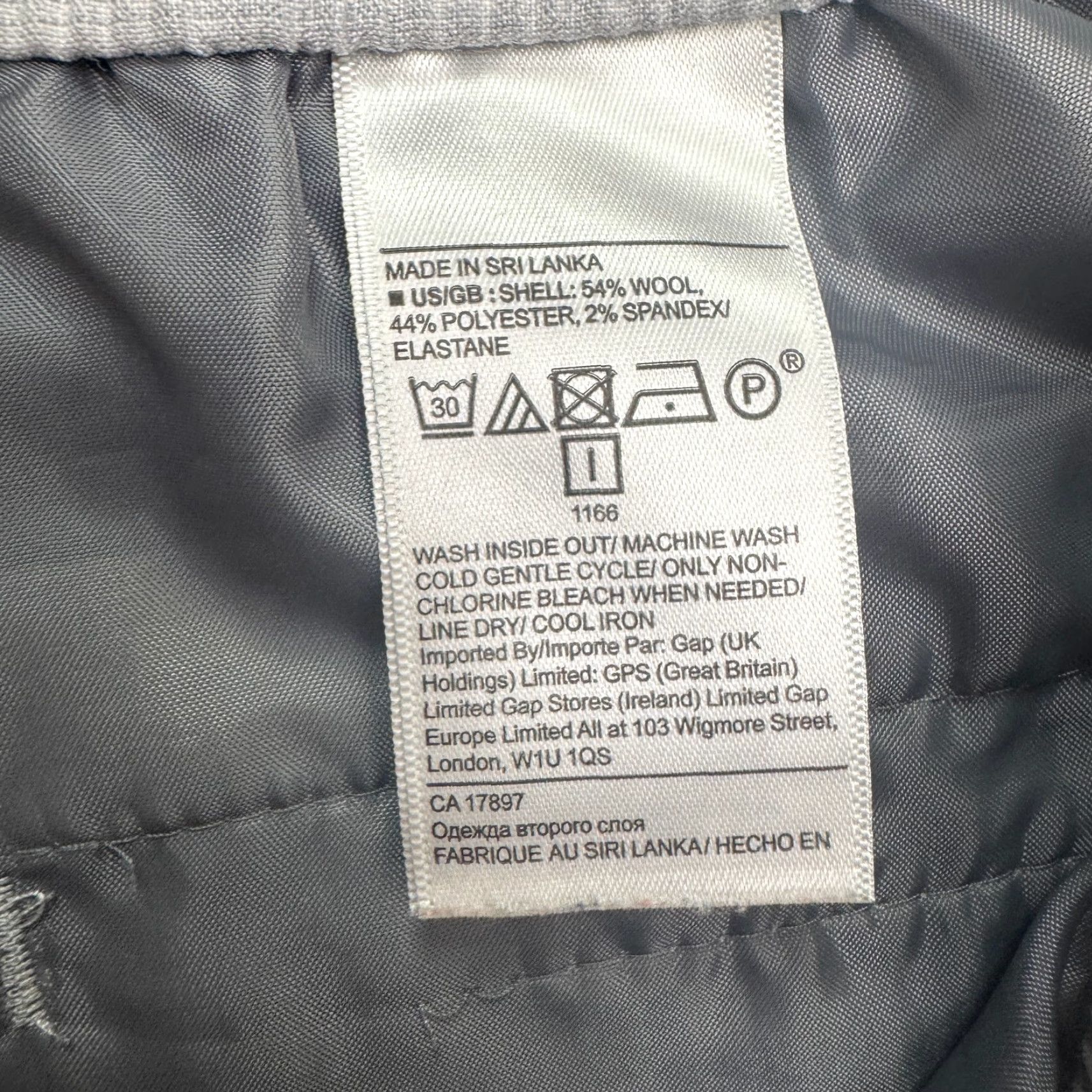Banana Republic VINTAGE? No — Banana Republic Wool Blend Pull On Tapered Leg Trouser Pants Womens Large Gray Size 36" / US 14 / IT 50 - 6 Thumbnail