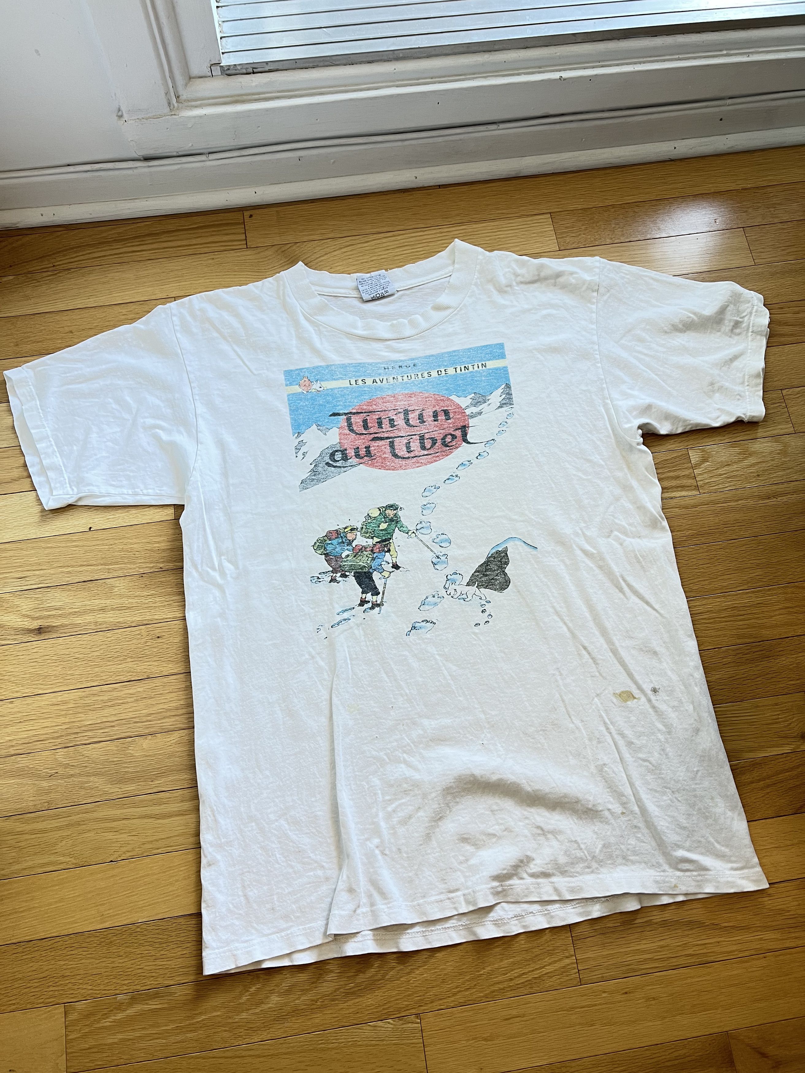 Vintage 1995 Tintin Tibet Tee Size US L / EU 52-54 / 3 - 2 Thumbnail