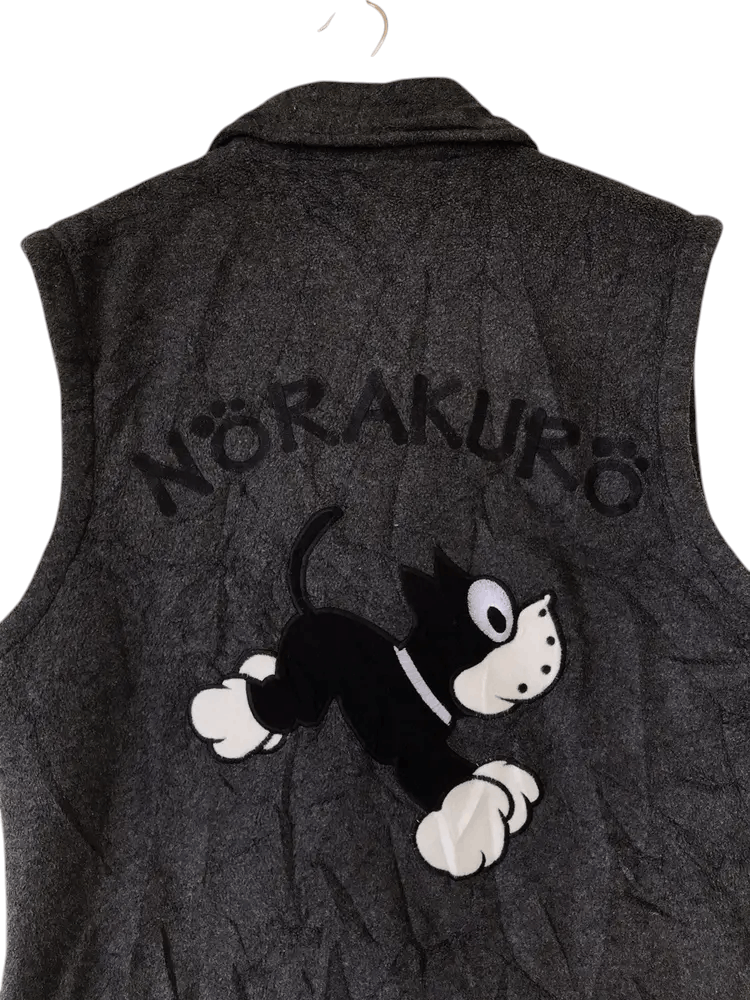 Cartoon Network Vintage Norakuro Japan Manga Inspired by Felix The Cat Vests Size US XL / EU 56 / 4 - 5 Thumbnail