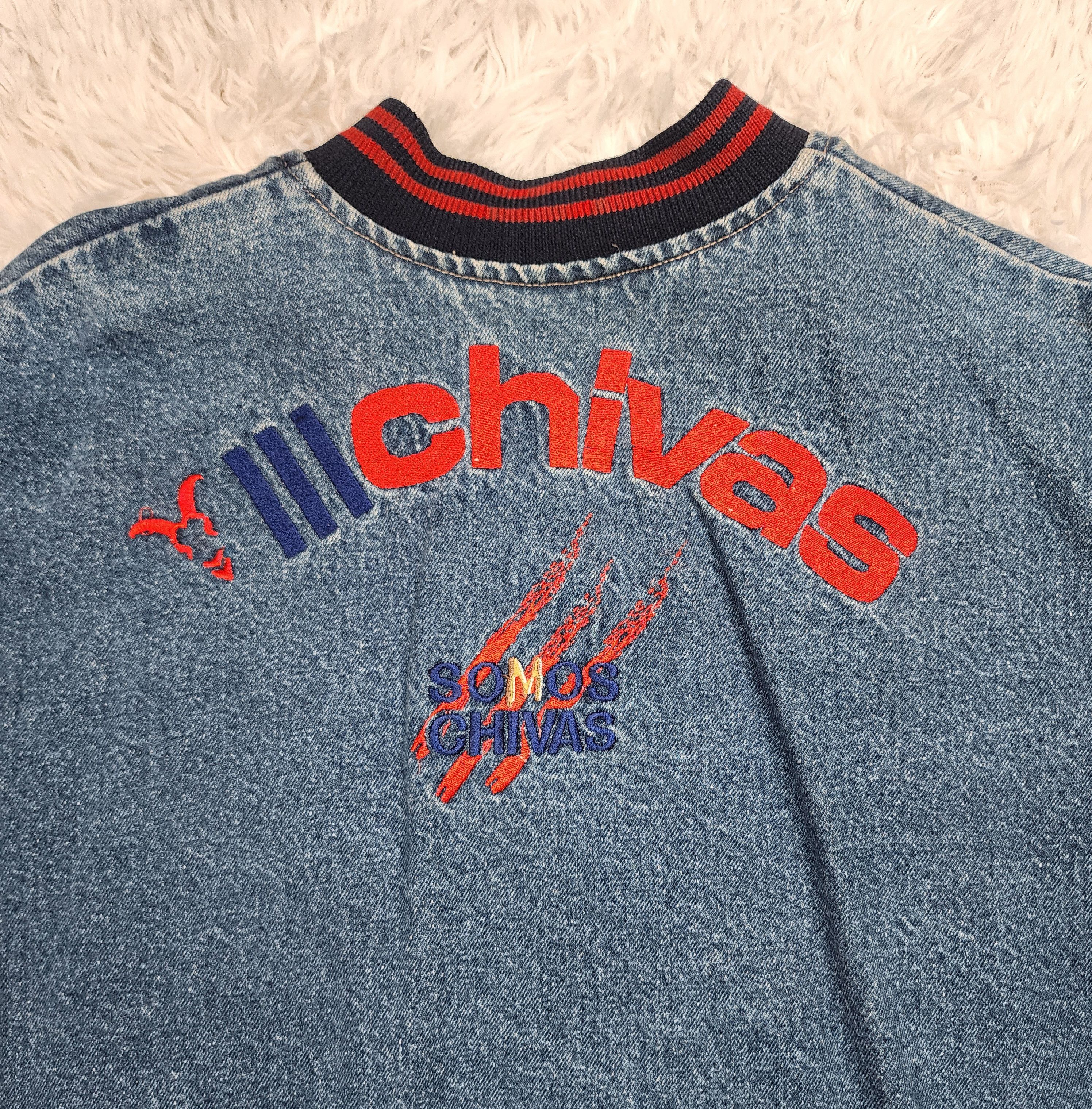 Vintage Vintage Guadalajara Chivas soccer denim varsity jacket Size US M / EU 48-50 / 2 - 12 Thumbnail