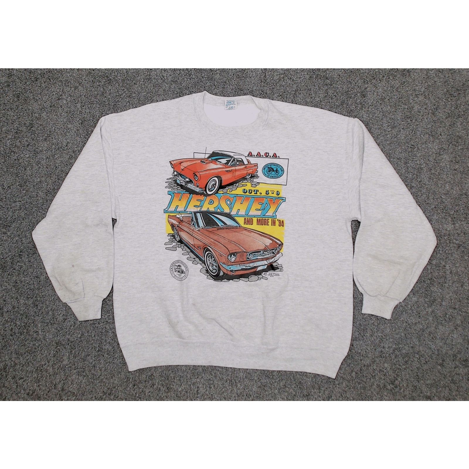 Jerzees Jerzees Vintage 1994 Boxy Ford Mustang Graphic Sweatshirt XL Size US XL / EU 56 / 4 - 2 Thumbnail