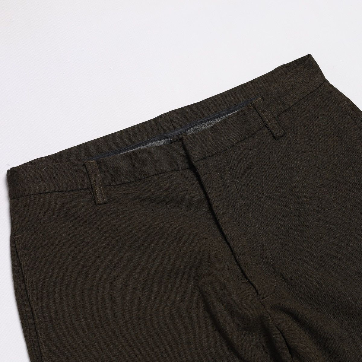 Dirk Bikkembergs Bikkembergs Vintage Viscose Pants Khaki Olive Green Trousers Size US 30 / EU 46 - 6 Thumbnail