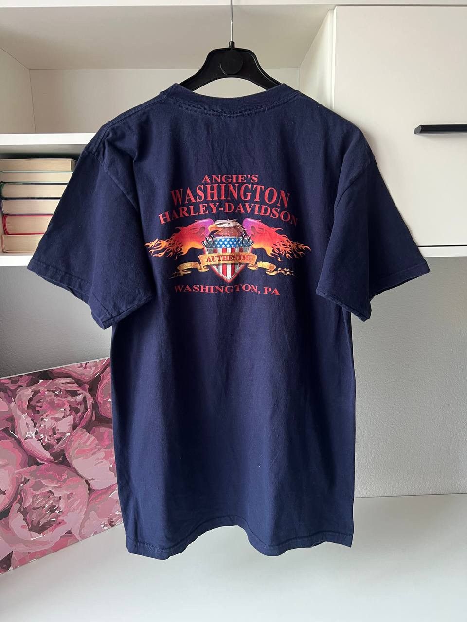 Harley Davidson × Vintage Vintage Harley Davidson Tee 2001 USA 3D Emblem Eagle RARE Size US L / EU 52-54 / 3 - 2 Thumbnail