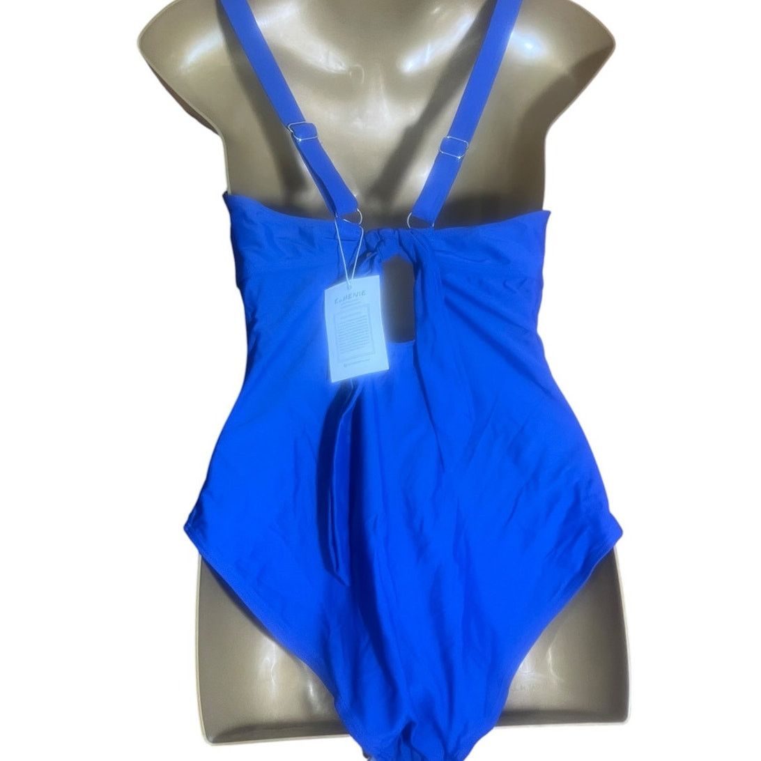 Other Eomenie NWT Blue & White Swimsuit Sz Large Adjustable Strap Size ONE SIZE - 3 Thumbnail