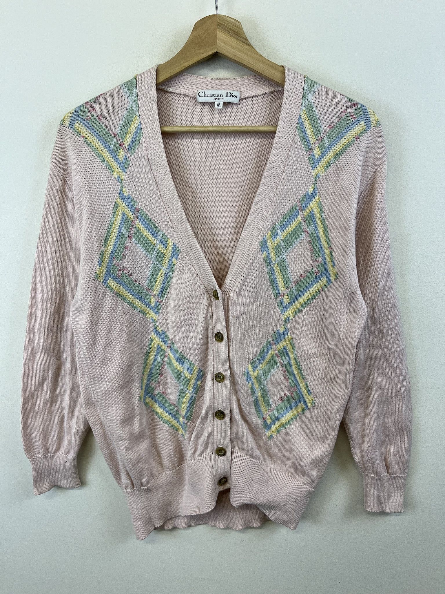 Vintage Christian Dior Sports Knit Cardigan Size XS (M)
