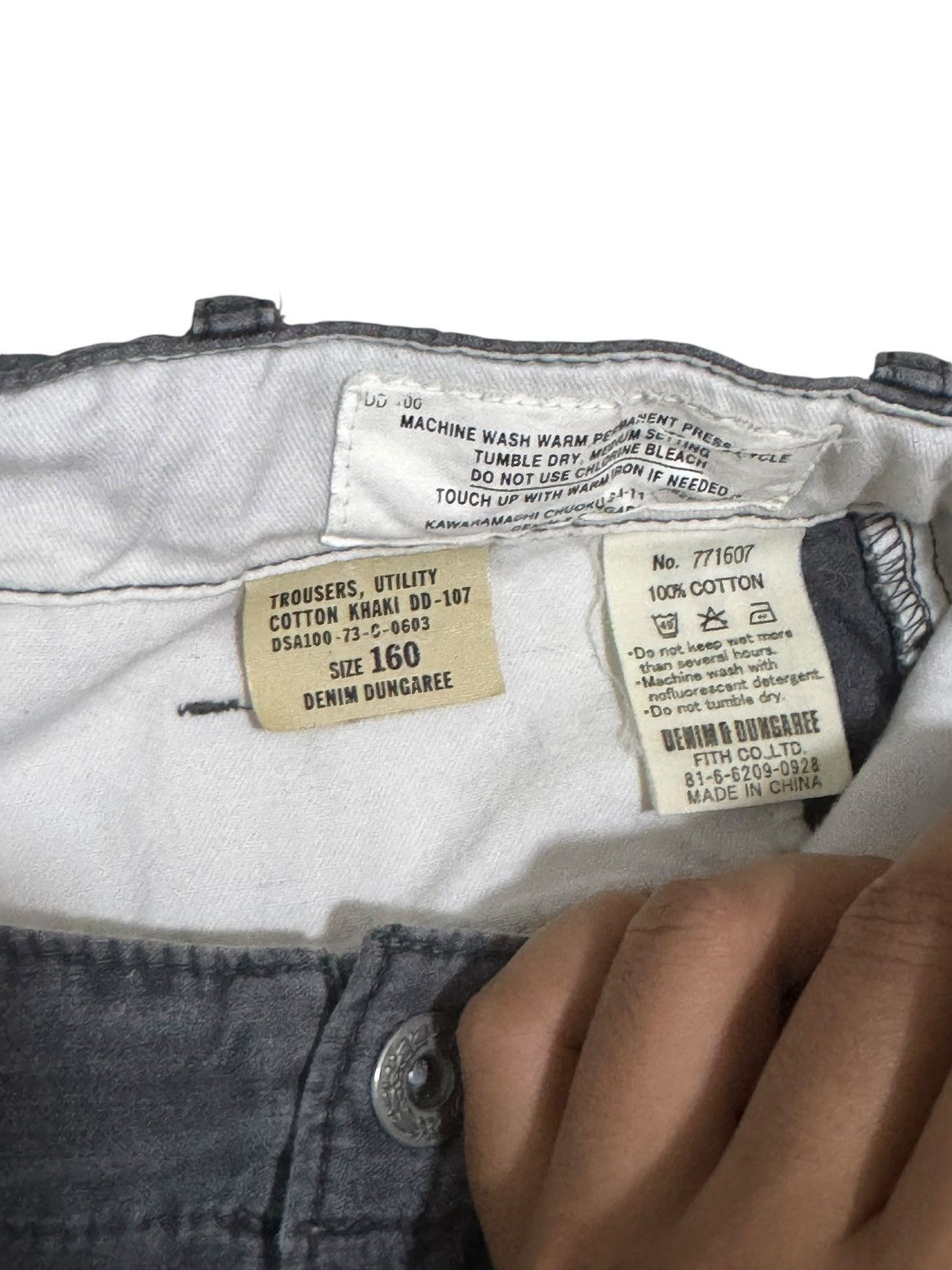 Japanese Brand CROPPED PANTS DISTRESSED KAPITAL INSPIRED DENIM & DUNGAREE Size US 28 / EU 44 - 3 Thumbnail