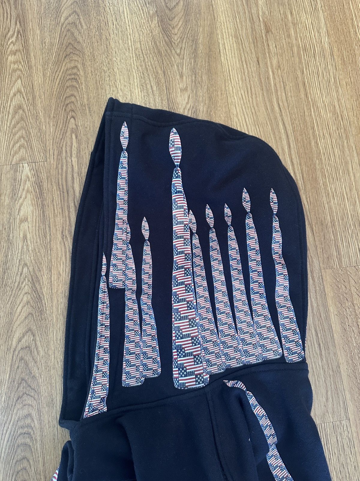 Sterling Ruby S.R. STUDIO. LA. CA. Candles American Flag Hoodie Size US L / EU 52-54 / 3 - 16 Thumbnail