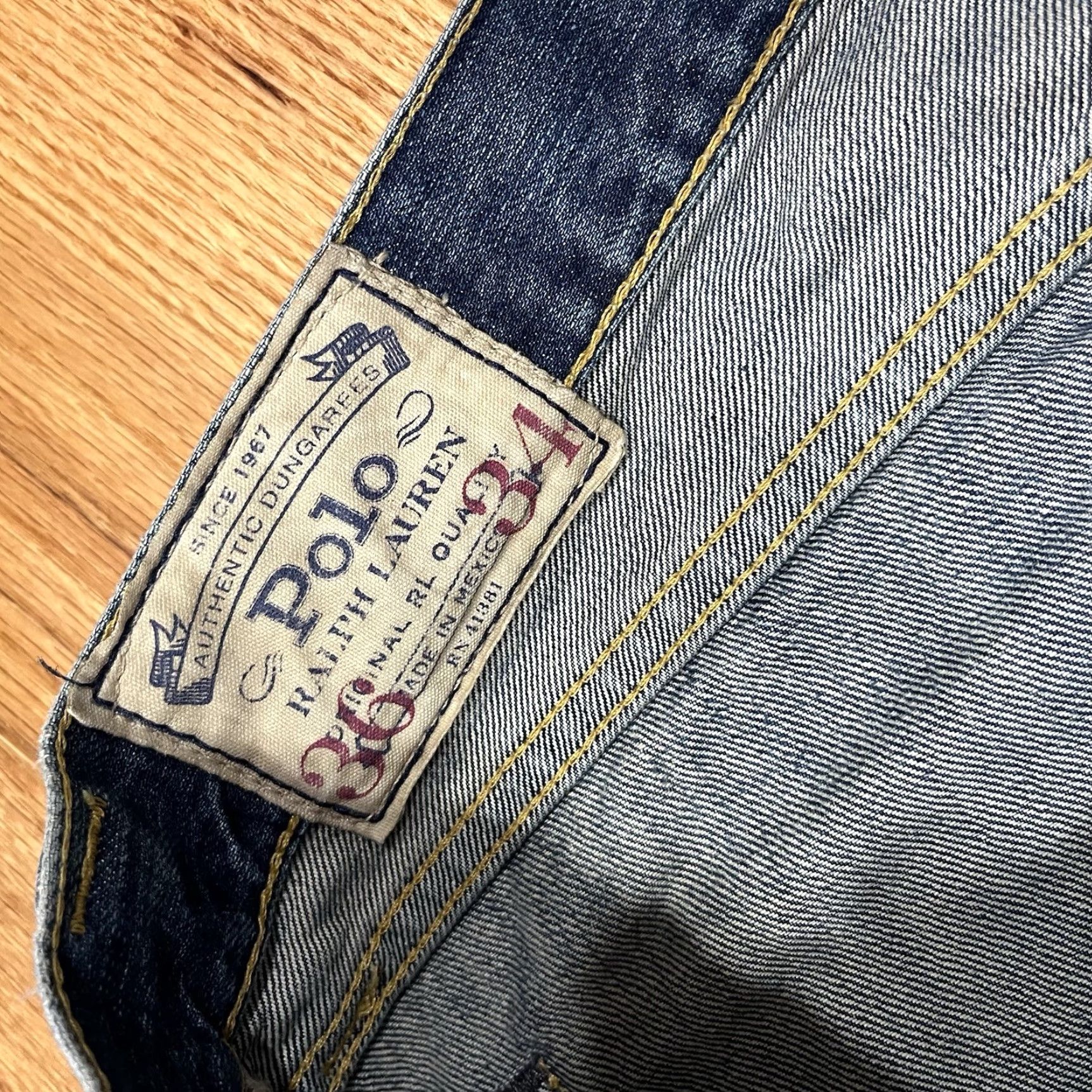 Polo Ralph Lauren Polo Ralph Lauren Hampton Straight Denim Jeans Men Size 36 x 34 Blue Cotton Denim 5-Pocket Design Regular Fit Mens Size US M / EU 48-50 / 2 - 3 Thumbnail