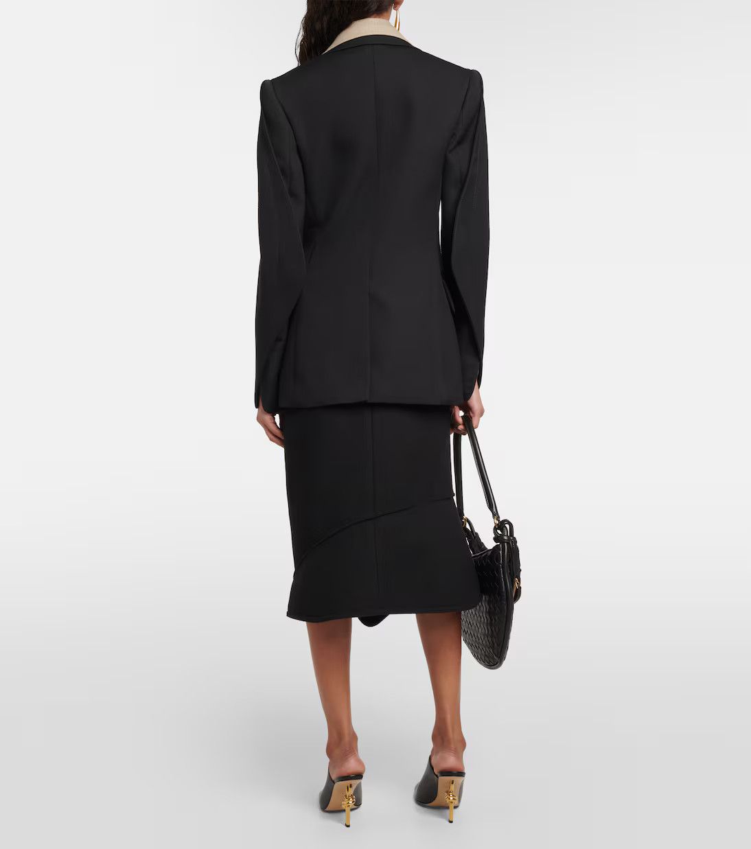 Bottega Veneta o1y0725 Blazer in Black Size S / US 4 / IT 40 - 5 Thumbnail
