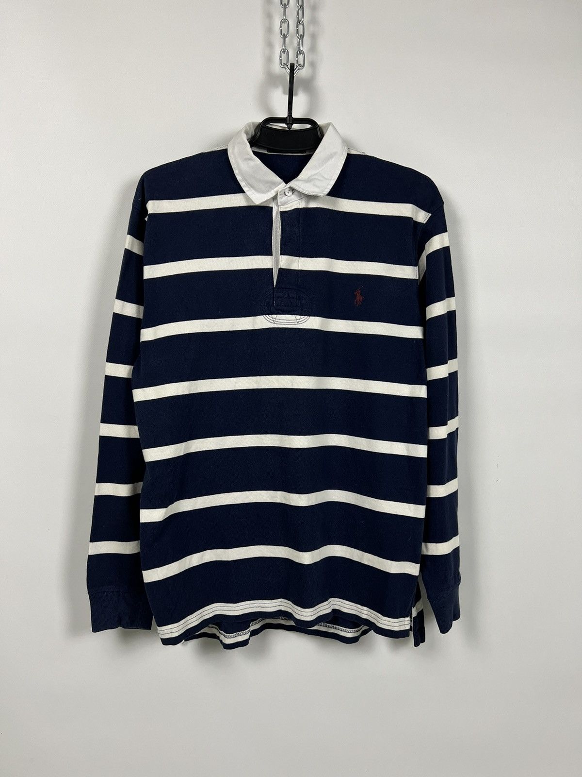 Polo Ralph Lauren Vintage Striped Rugby Long Sleeve Size M