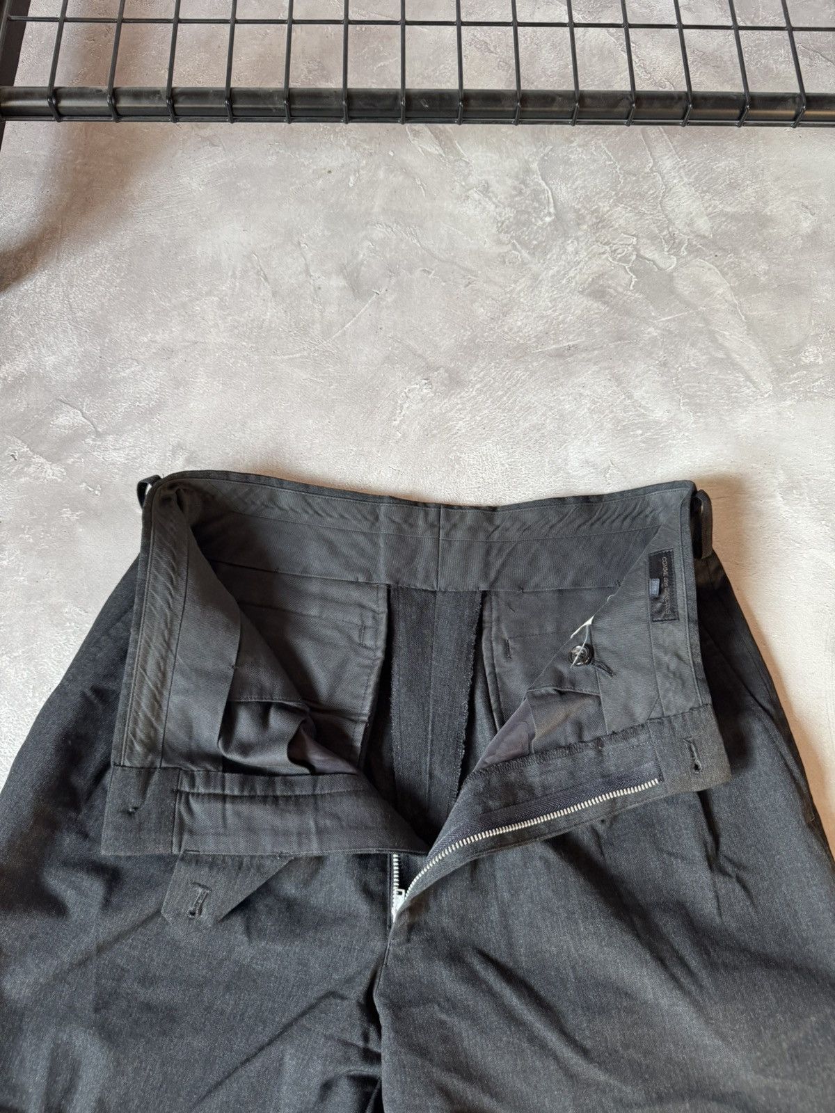 Comme des Garcons VTG 1989 Comme des Garcon Mens Wool Black Trouser Pants Size US 30 / EU 46 - 6 Thumbnail