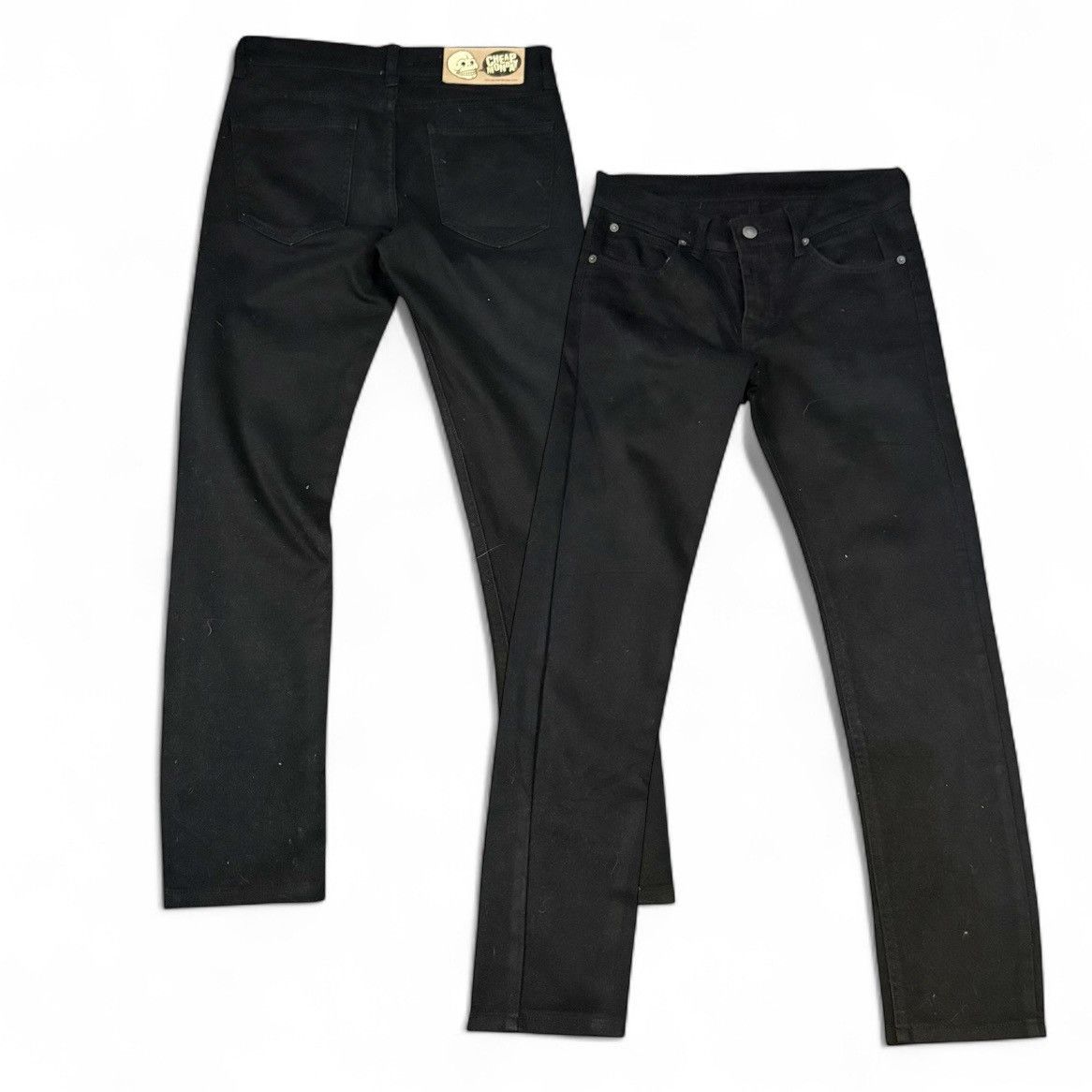 If Six Was Nine 🔥🇯🇵Japanese Archive Black Punk Cheap Monday Streetwear Denim Size US 30 / EU 46 - 1 Thumbnail