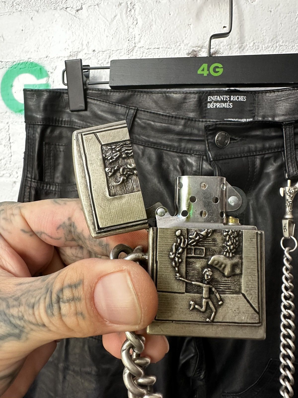Enfants Riches Deprimes ERD XXL ‘ BURNING BEDROOM ‘ SILVER LIGHTER WALLET CHAIN Size ONE SIZE - 4 Thumbnail