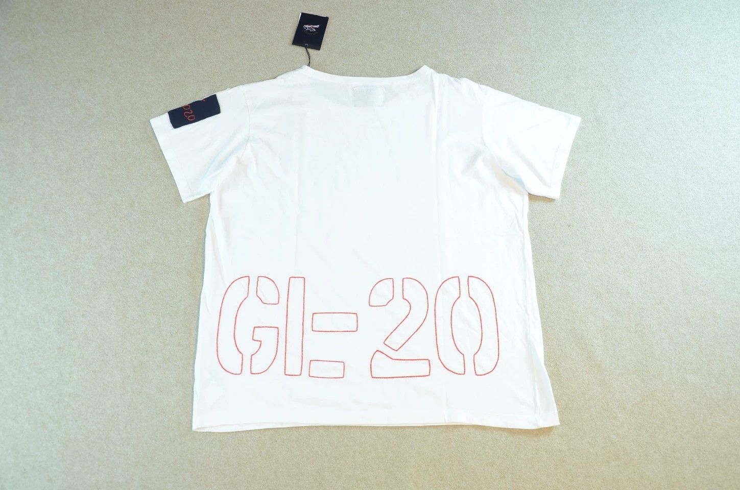 Greg Lauren x Paul&Shark White Patch Embroidered Tee
