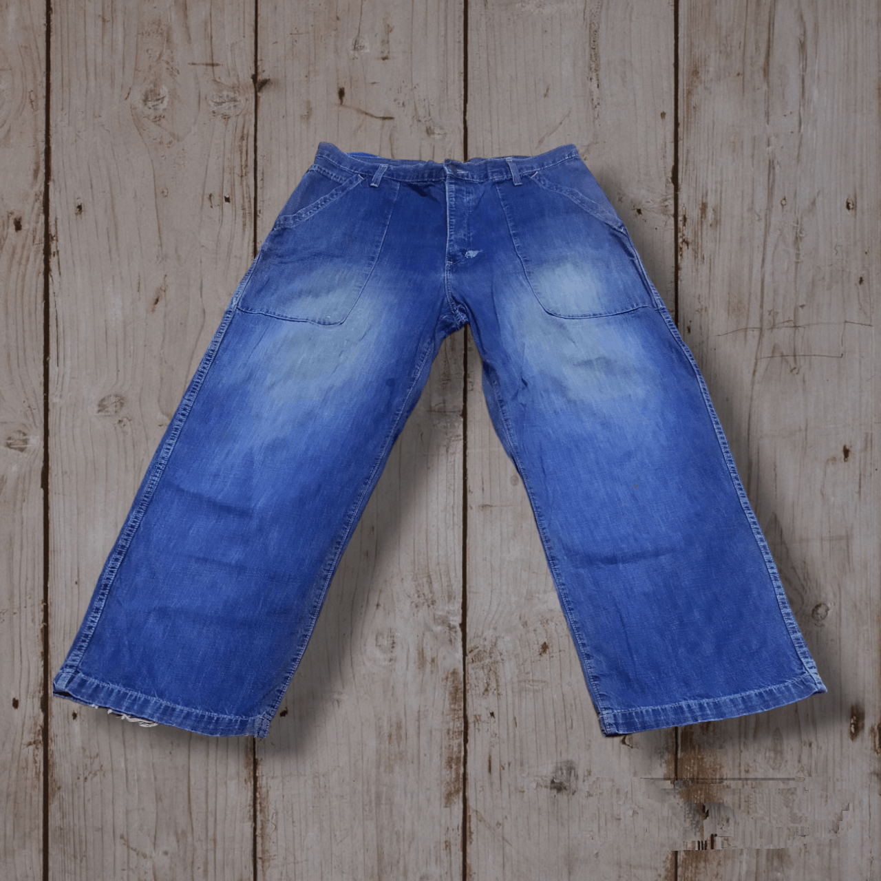 Jean Shop Vintage Old Navy Jeans Big Pocket Rare Pattern Size US 37 - 1 Thumbnail