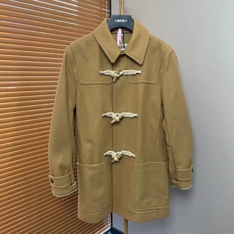 Burberry Burberry Khaki Cotton Mid-Length Women's Coat Size S / US 4 / IT 40 - 1 Thumbnail