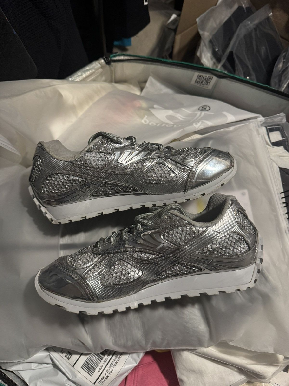 Bottega Veneta Bottega veneta orbit silver Size US 5.5 / EU 38 - 2 Thumbnail