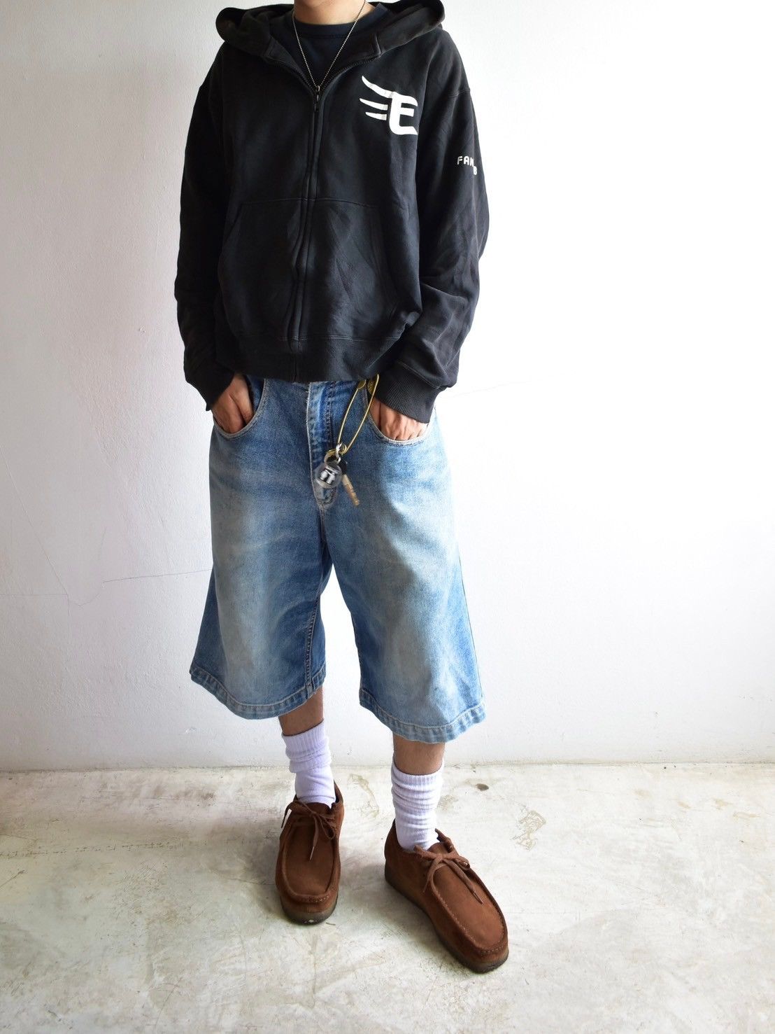 Beauty Beast × Vintage Faded Y2k Eagles Boxy Hoodie Zip Up Size US M / EU 48-50 / 2 - 12 Thumbnail
