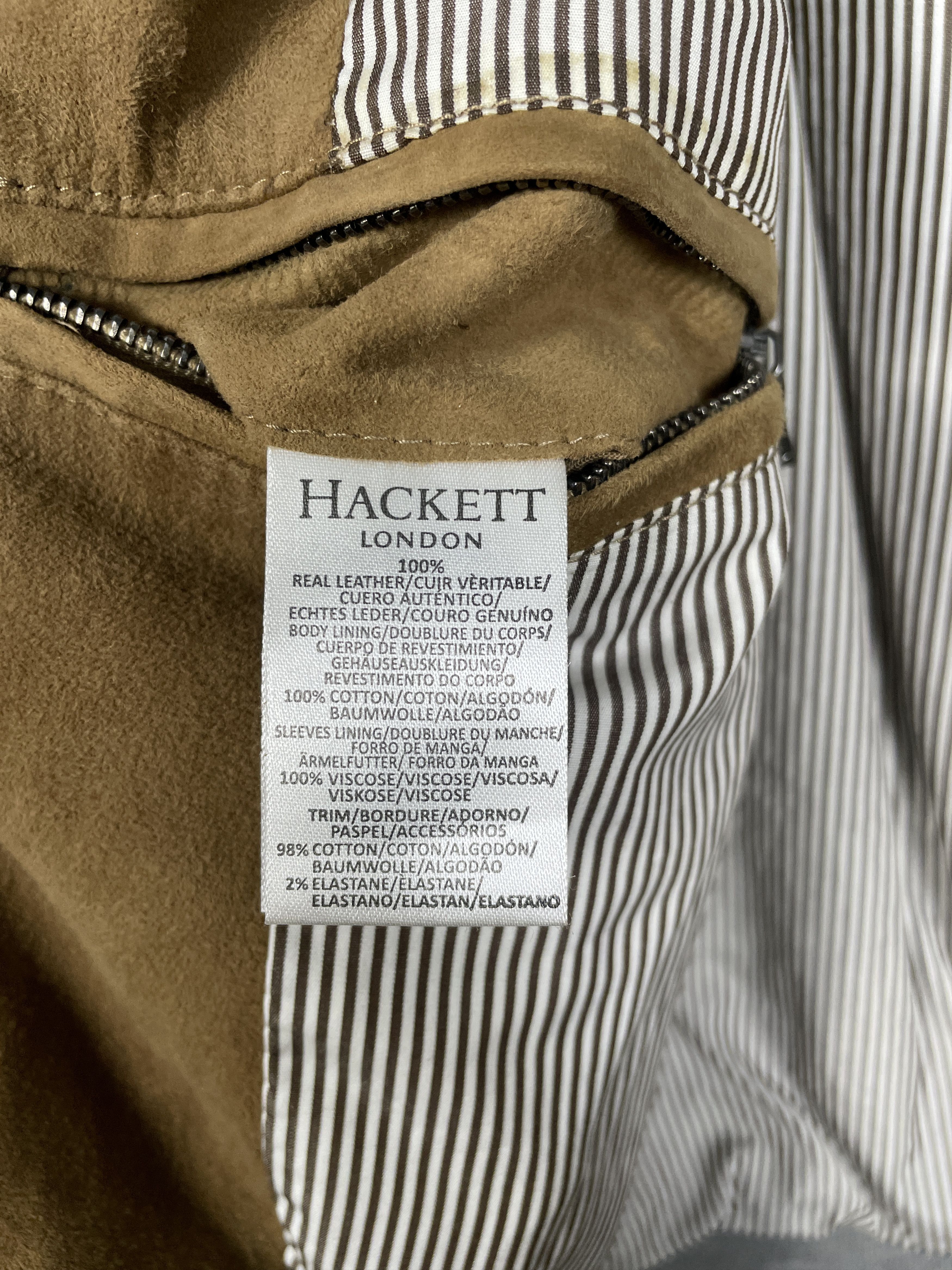 Hackett Hackett Suede Leather Blouson Jacket Size US S / EU 44-46 / 1 - 4 Thumbnail