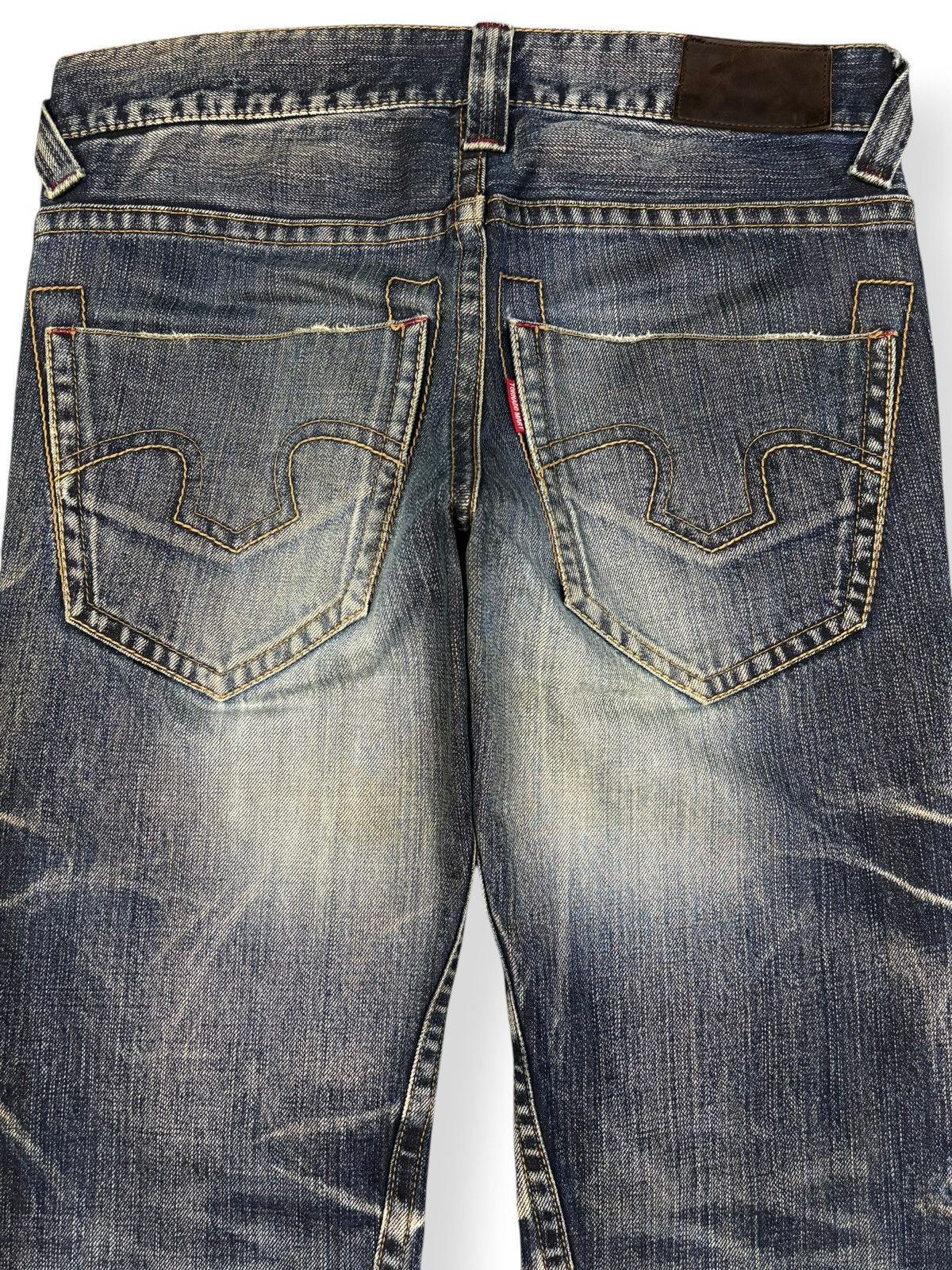 Tornado Mart Vintage Tornado Mart Mud Wash Spiral Flare Distressed Jeans Size US 31 - 10 Thumbnail