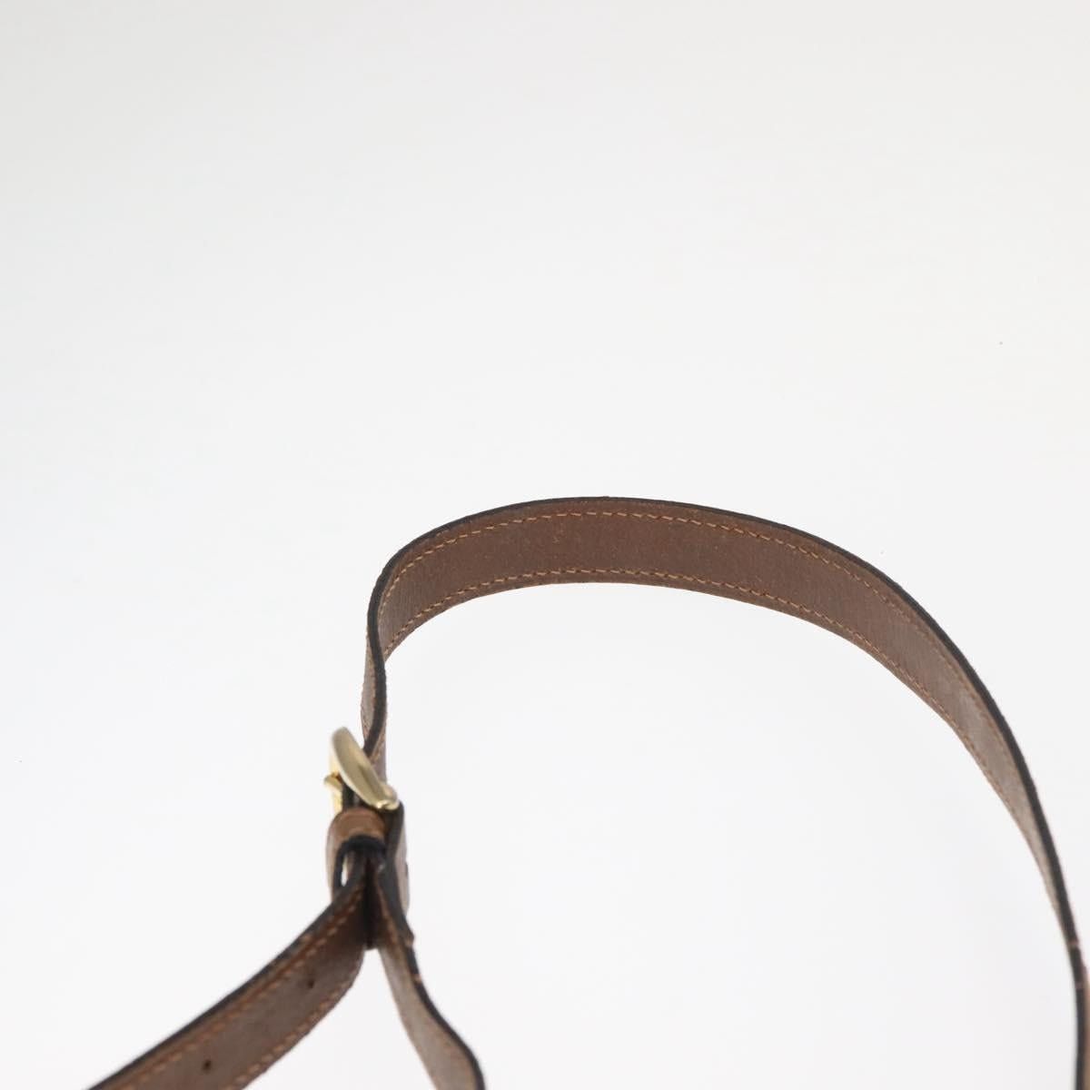Gucci GUCCI Micro GG Canvas Shoulder Bag Suede Beige Gold Size ONE SIZE - 8 Thumbnail