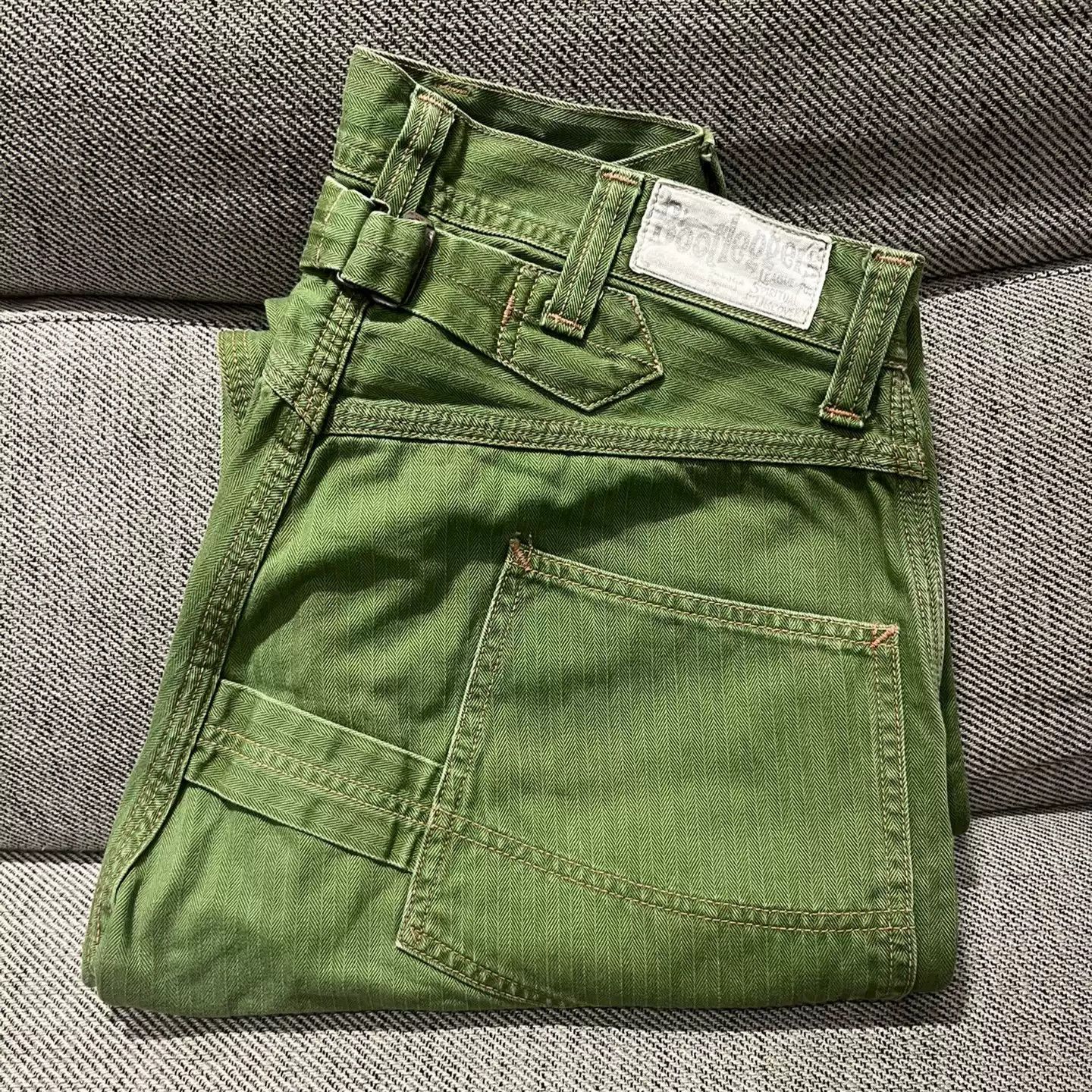 image of Freewheelers Derrickman Overalls Wellingtons in Green, Men's (Size 30)