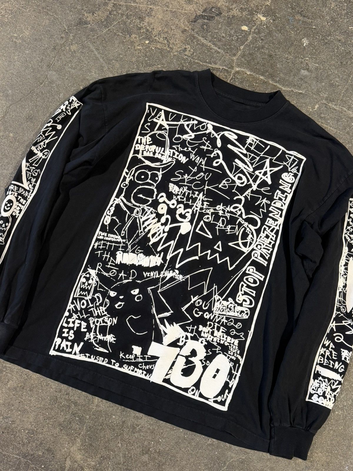 Asspizza Asspizza 2023 Puff Print L/S Tee Size US XL / EU 56 / 4 - 3 Thumbnail