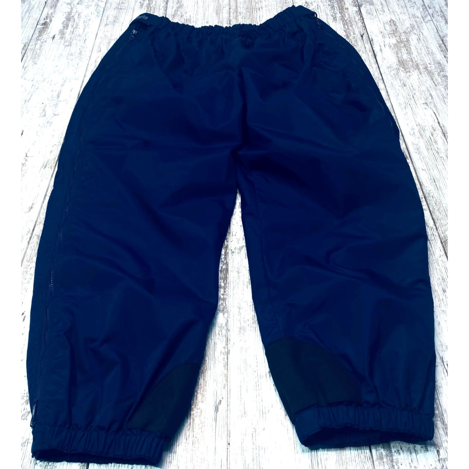 Vintage Columbia Snow Pants Womens 2X Blue Nylon Ski Lined Side Zip Elastic Waist Size 27" / US 4 / IT 40 - 2 Thumbnail