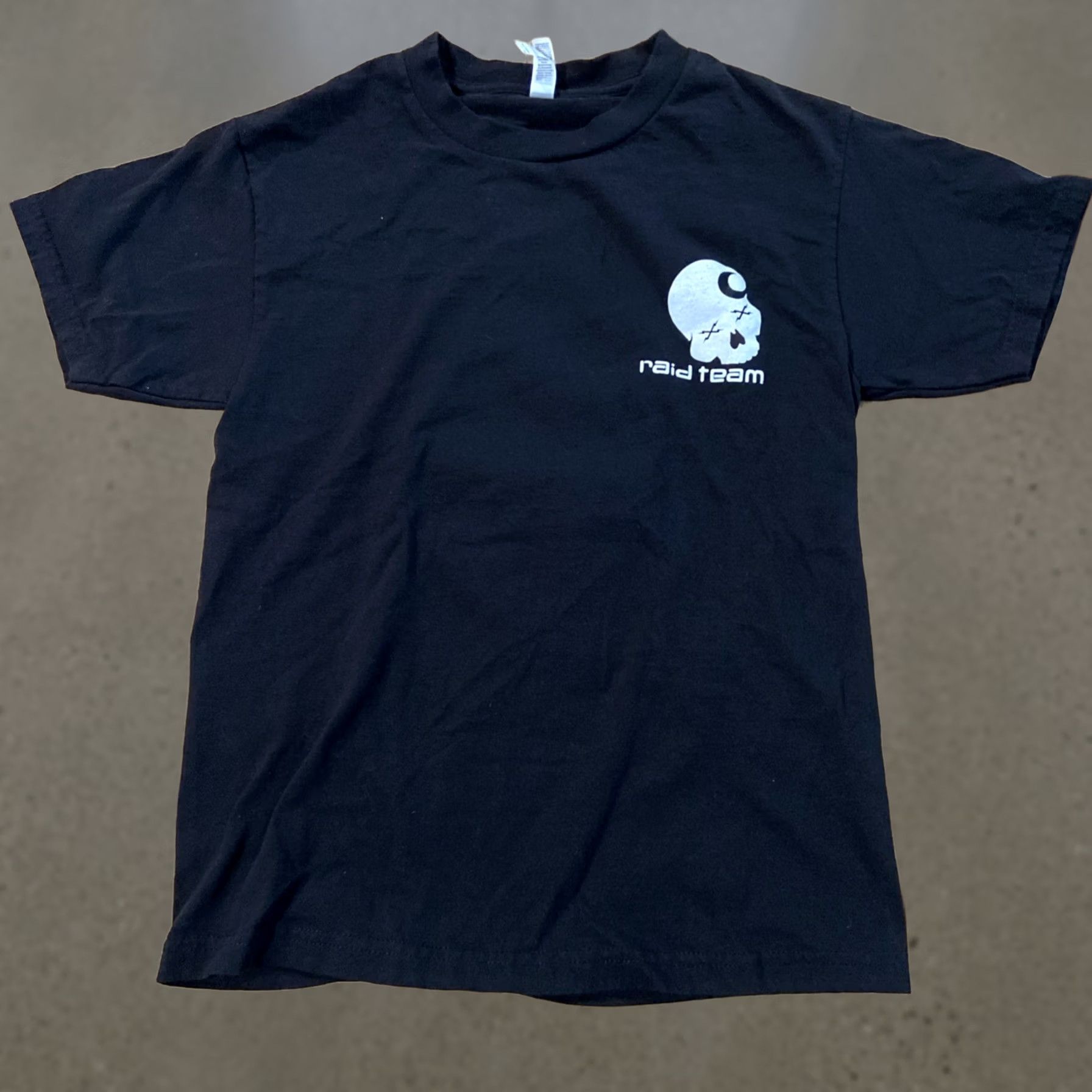 Vintage Raid Team Co T-Shirt Small Black Cotton Skull Men S Shirt Regular/Adult Mens Size US S / EU 44-46 / 1 - 1 Thumbnail