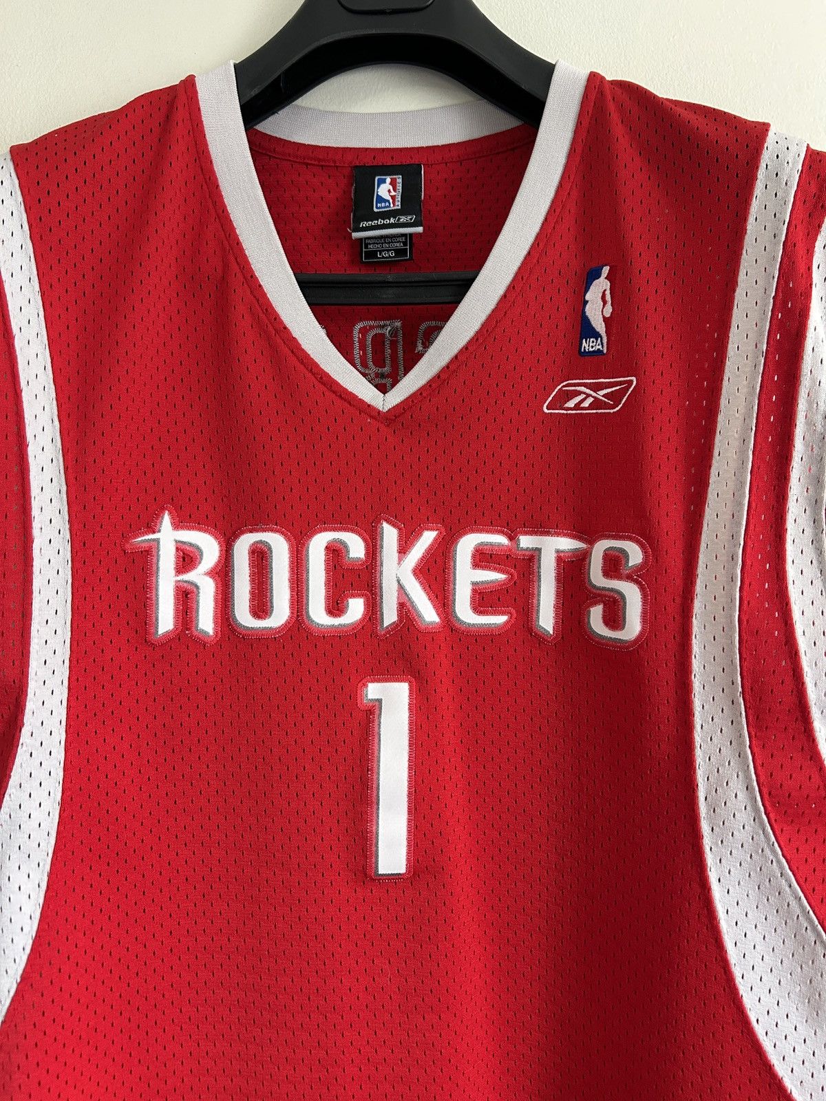 NBA × Reebok Reebok Houston Rockets Tracy McGrady NBA Jersey Size US L / EU 52-54 / 3 - 3 Thumbnail