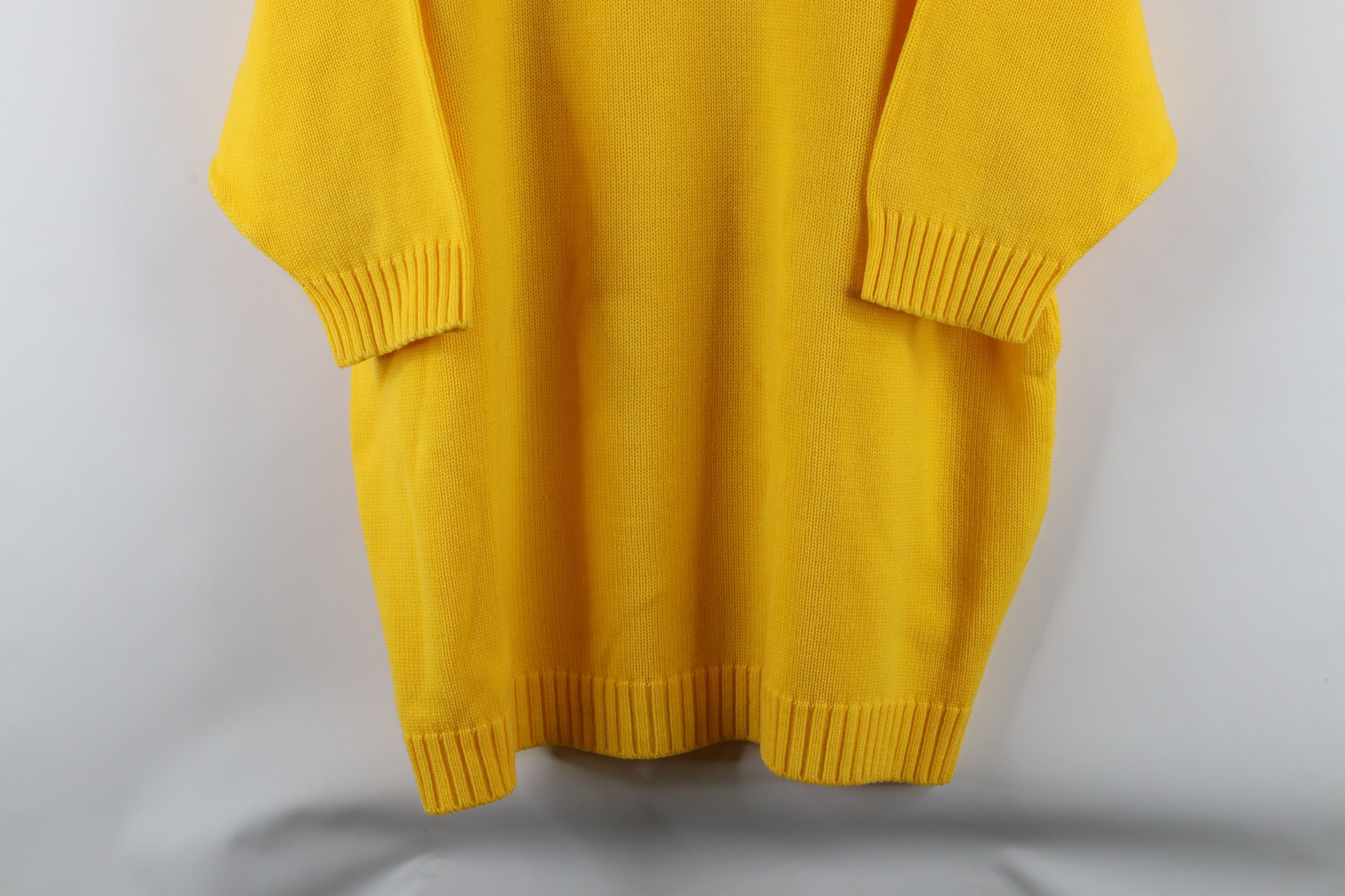 Vintage Vintage 90s Streetwear Knit Short Sleeve Sweater Yellow Size ONE SIZE - 3 Thumbnail