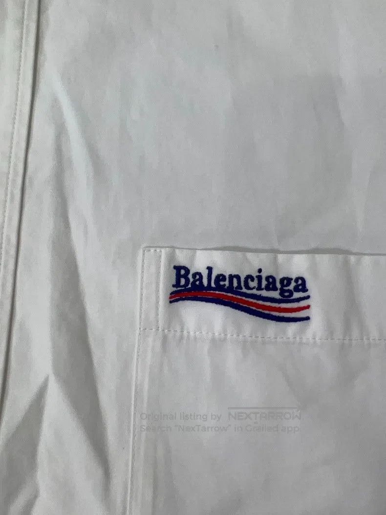 Balenciaga Balenciaga size 40 Embroidered Wave Shirt Size US XS / EU 42 / 0 - 3 Thumbnail